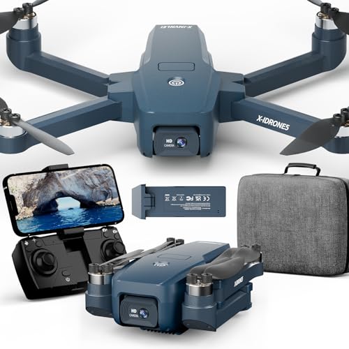 GPS Drone con telecamera 4K, Velocità massima 40 km/h, Droni Professionali Con Motore Brushless, FPV RC Quadcopter Pieghevole Telecomando Ritorno Automatico, Decollo/atterraggio con un solo tasto : Giochi e giocattoli