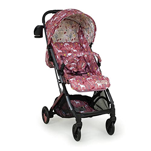 COSATTO Woosh 3   Passeggino leggero fino a 25 kg.Facile da piegare con una sola mano, compatto, manico telescopico, cestino extra large, portabicchieri, barra paracolpi e parapioggia(Unicorn Garden) : Prima infanzia