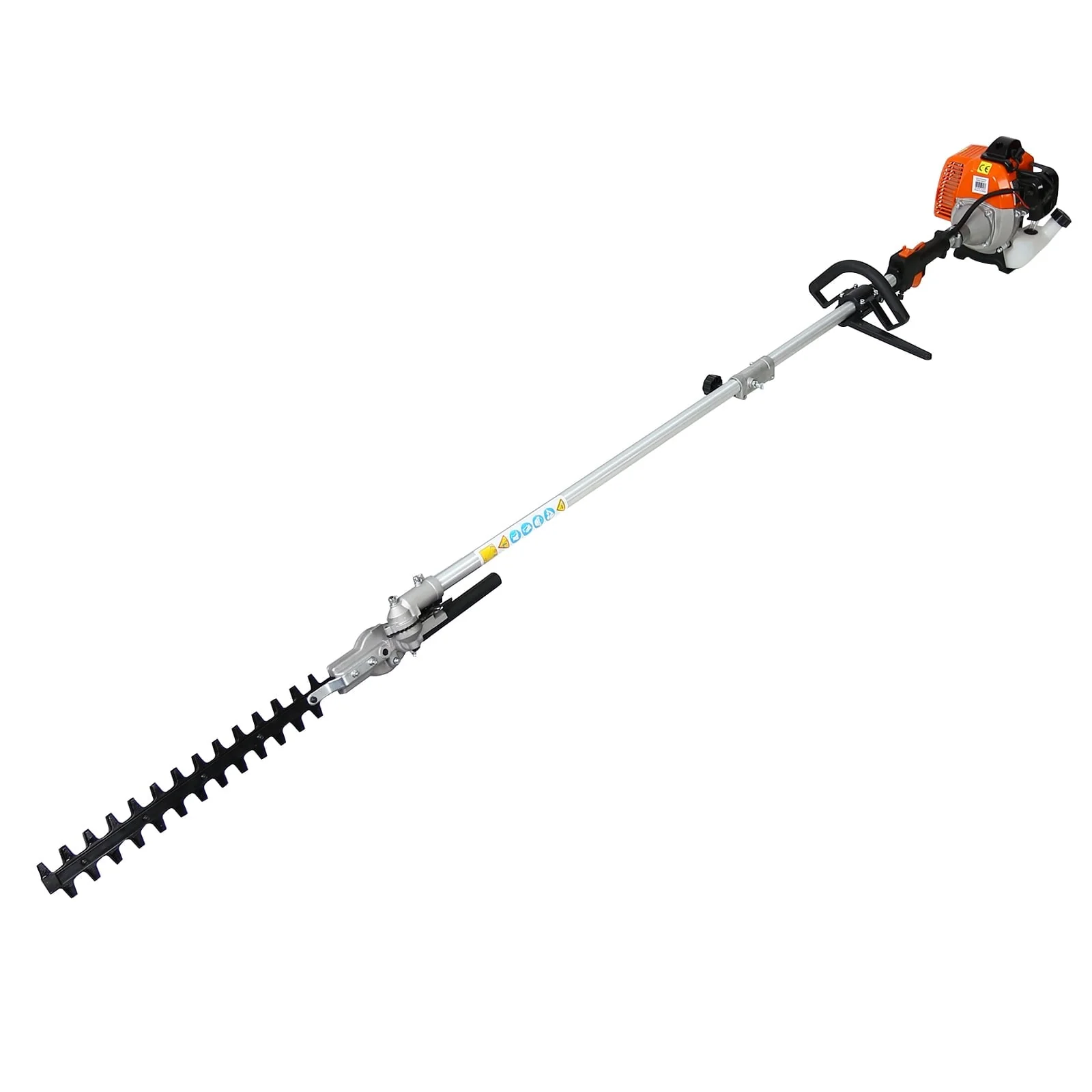 EastVita Multi-Functional Trimming Tool with String Trimmer Brush Cutter Pole Saw Full Crank Shaft Design 56CC 2-Cycle Garden Tool