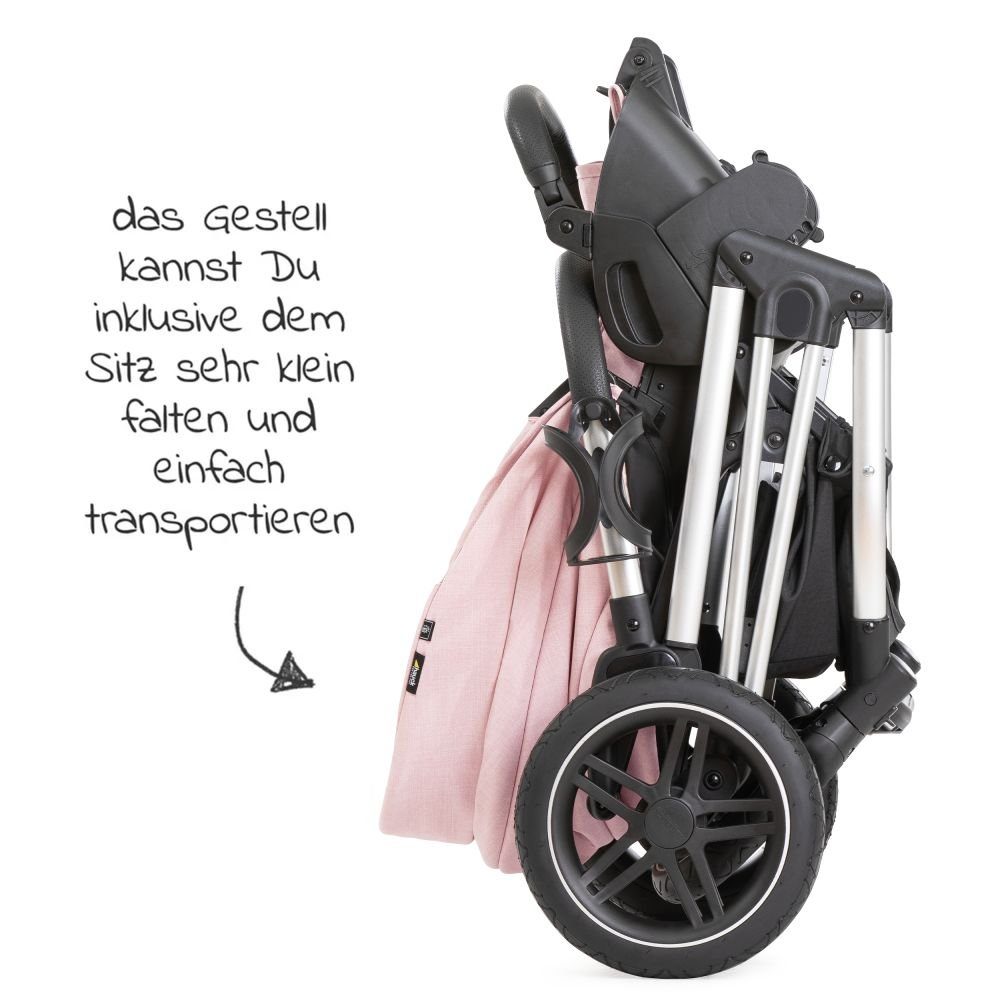 Kombi-Kinderwagen Vision X Duoset Silver - Melange Rose