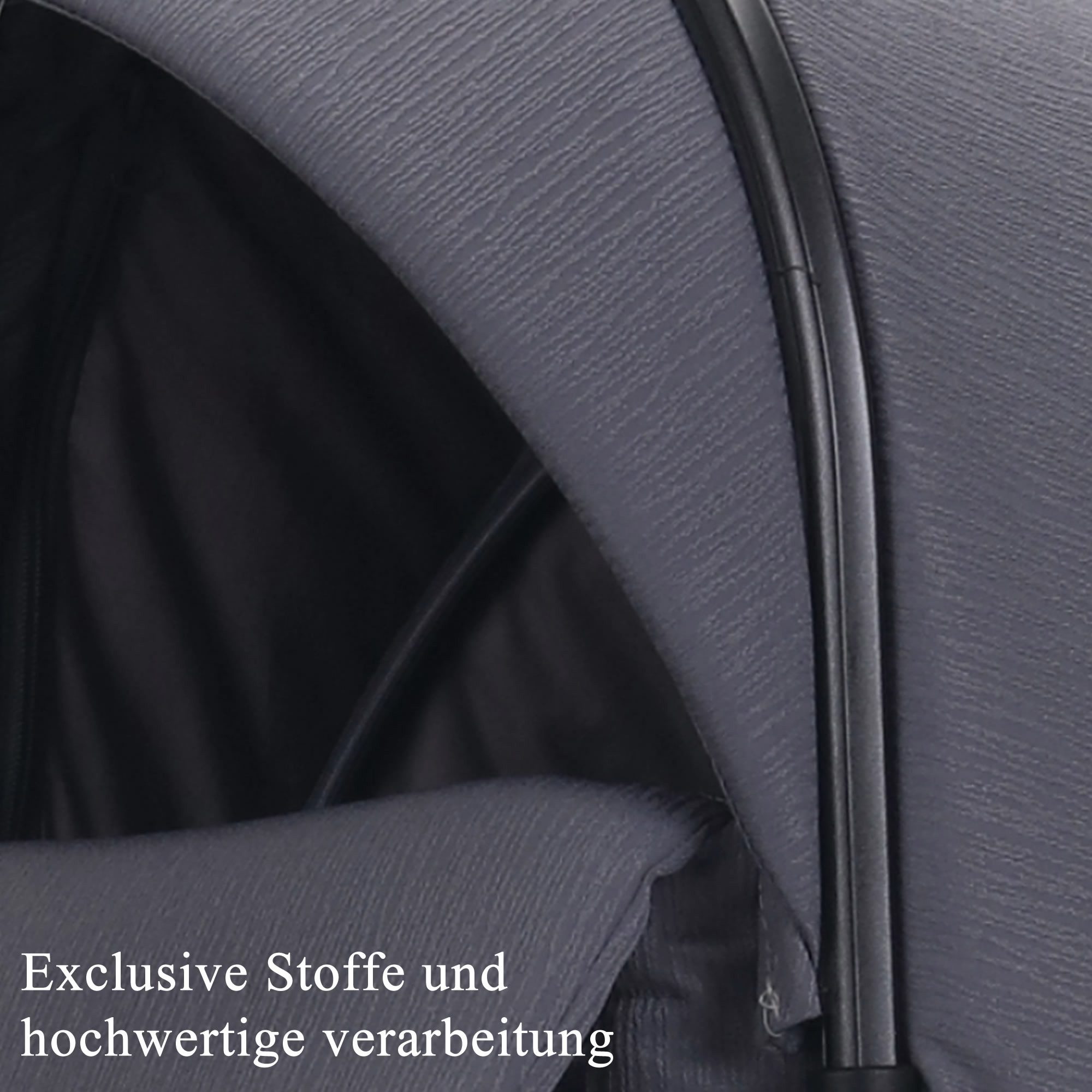 Kombi-Kinderwagen Merida Luxus & Eleganz 2in1, inkl. Wickeltasche & viel Zubehör