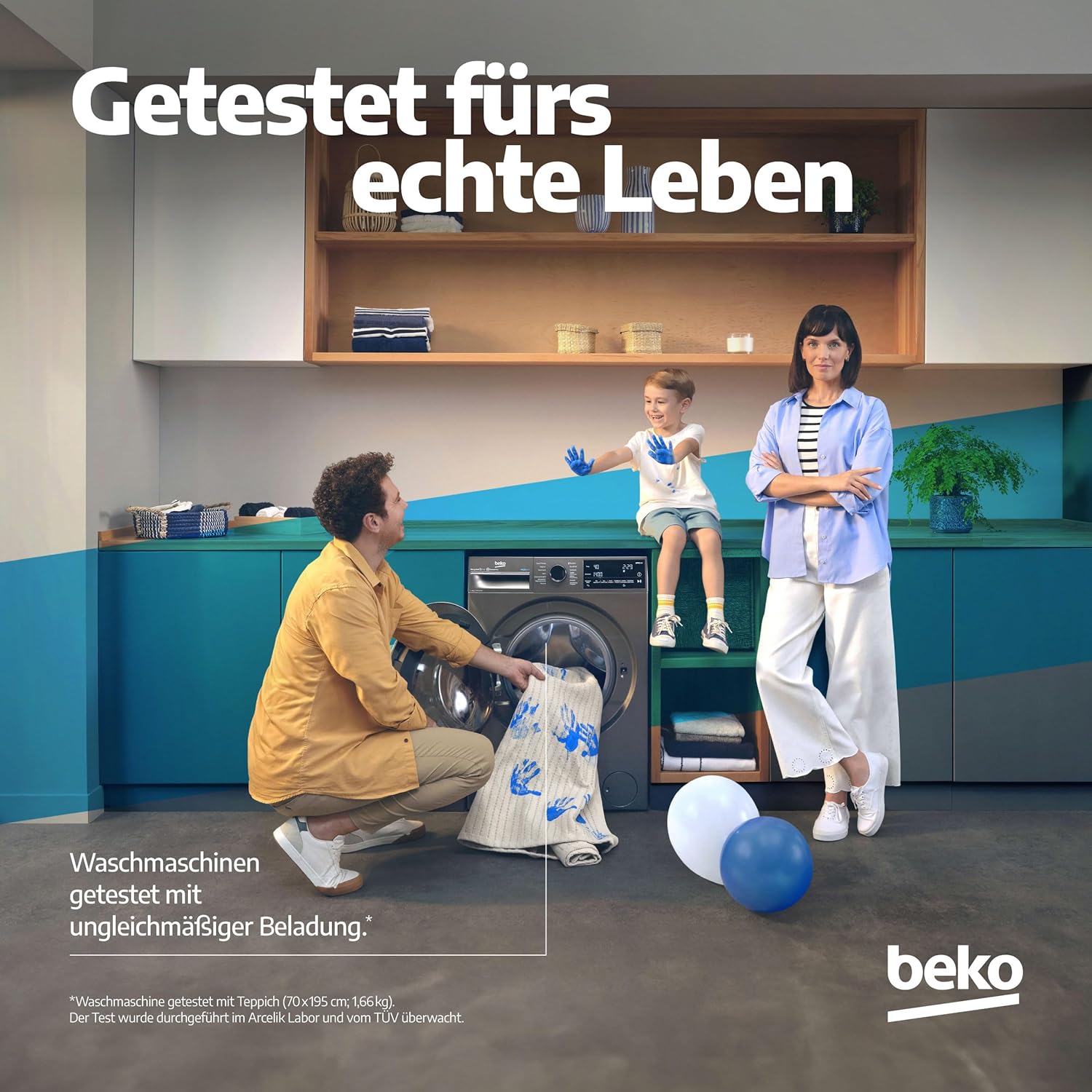 Beko Wäschetrockner 8kg, Stiftung Warentest GUT (2,5) , allergikergeeignet, Hygiene Trocknen, SteamCure Dampffunktion, 15 Programme, Express, B3T42249S, Weiß