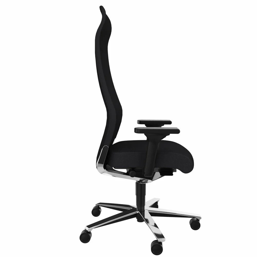 Sedia da ufficio ergonomica Züco Selvio E 0156 Poltrona direzionale | Schienale imbottito alto | Poggiatesta integrato