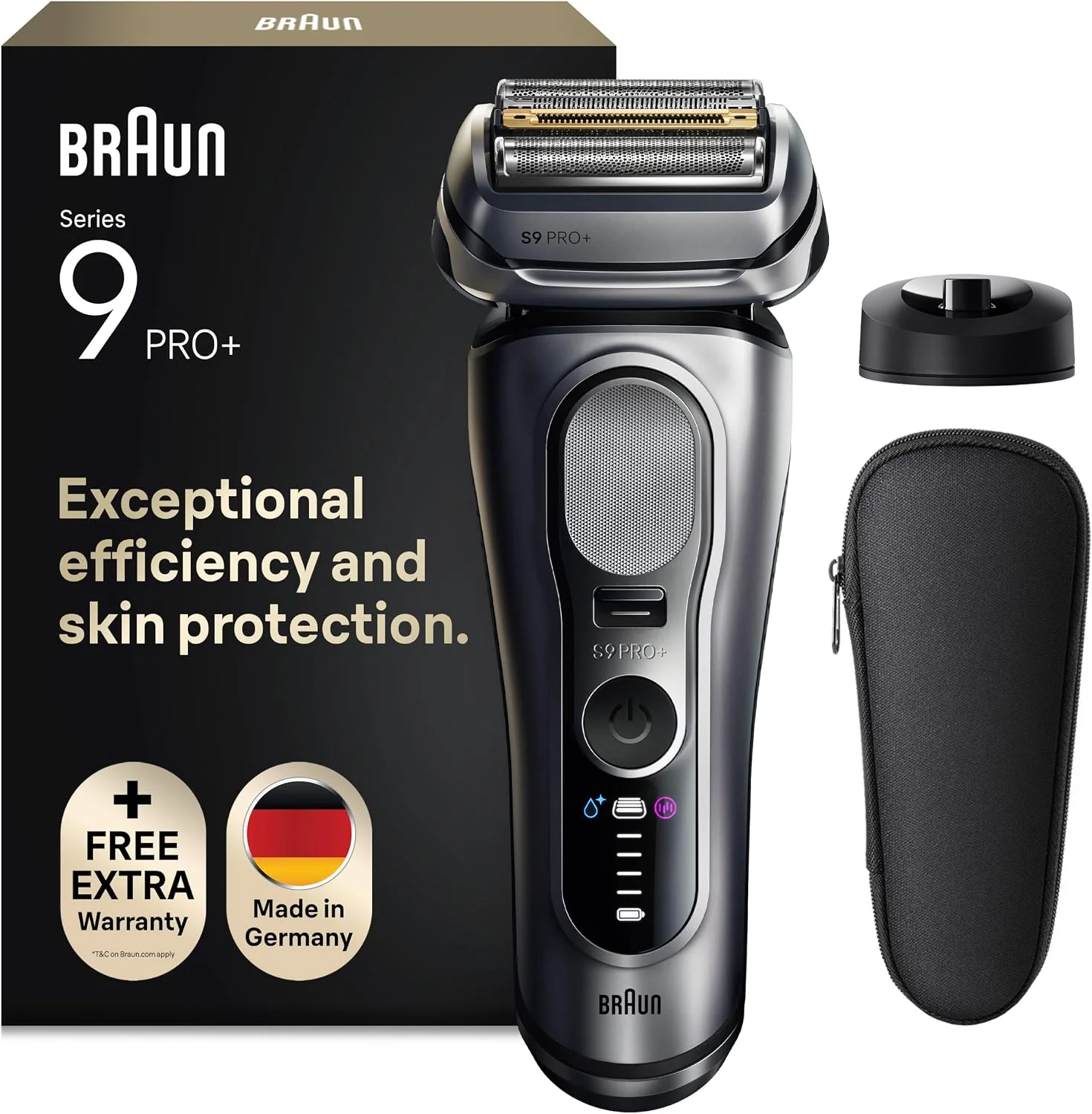 Braun Rasierer Herren Elektrisch Series 9 PRO+, 9617si, Silber