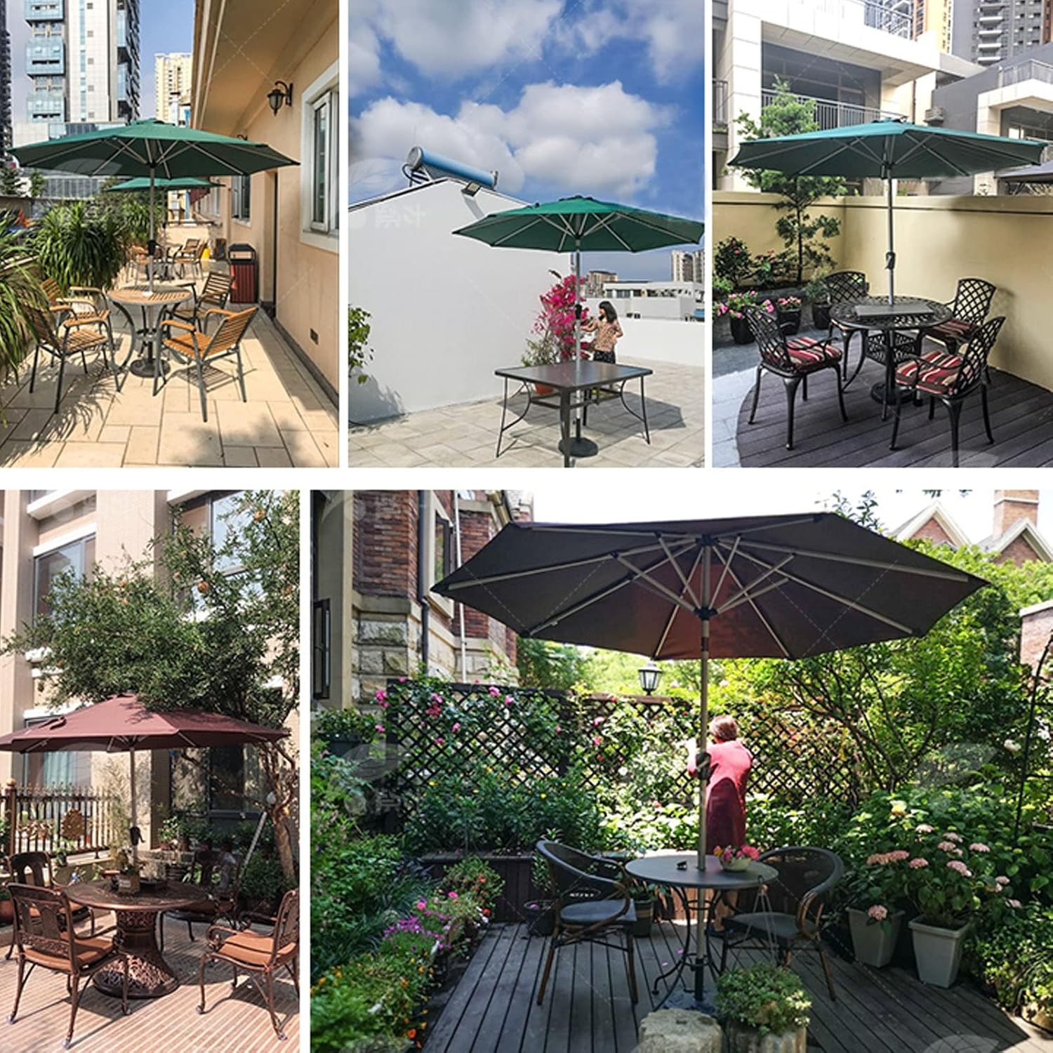 Ersatz-Sonnenschirm für den Außenbereich, Sonnenschirm für den Außenbereich, Belüftung, einfache Montage, regenfest, Sonnenschutz, Windschutz, für Strand/Pool/Terrasse, Strandschirm Good
