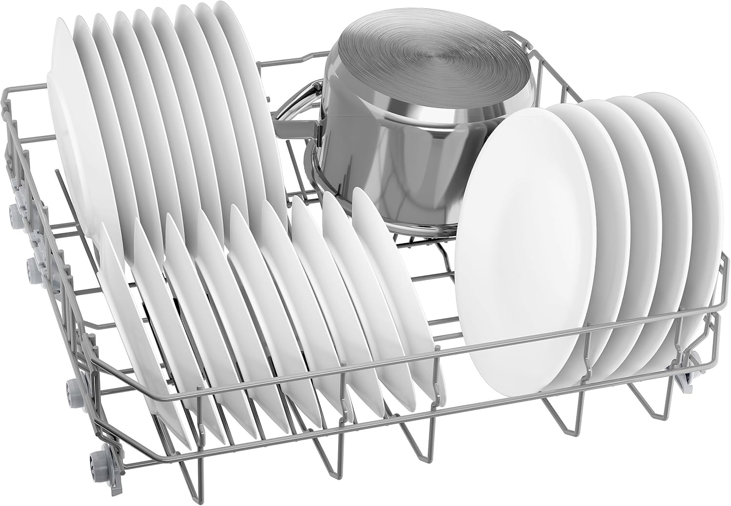 Bosch Elettrodomestici SMV2HVX02E Serie 2, Lavastoviglie da incasso a scomparsa totale, Home Connect, Diagnostica da remoto, Assistente al lavaggio, Programma Preferito, InfoLight, 3 cestello, 60 cm