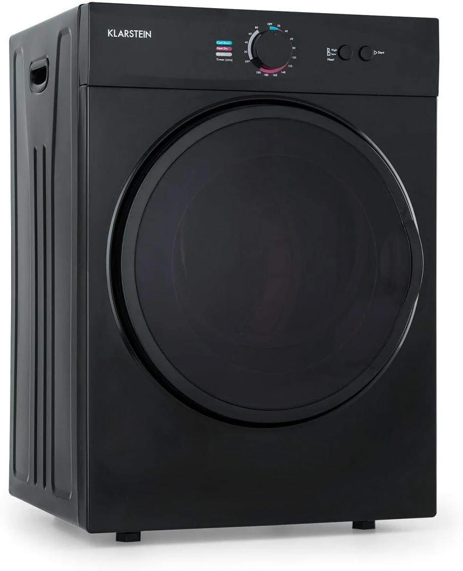 Klarstein Wäschetrockner, 49 x 69 x 47,5 cm, 1020 W, 3 kg, schwarz, Jet Set, freistehend/Unterbau, EEK C, Ablufttrocknung