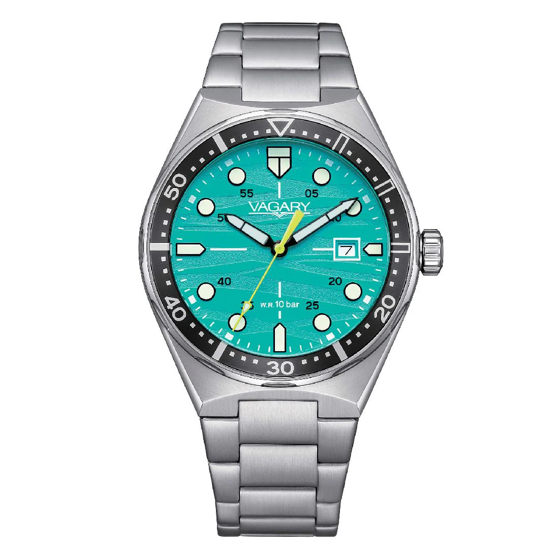 Orologio Vagary Aqua39 quadrante turchese in acciaio IB9-514-73