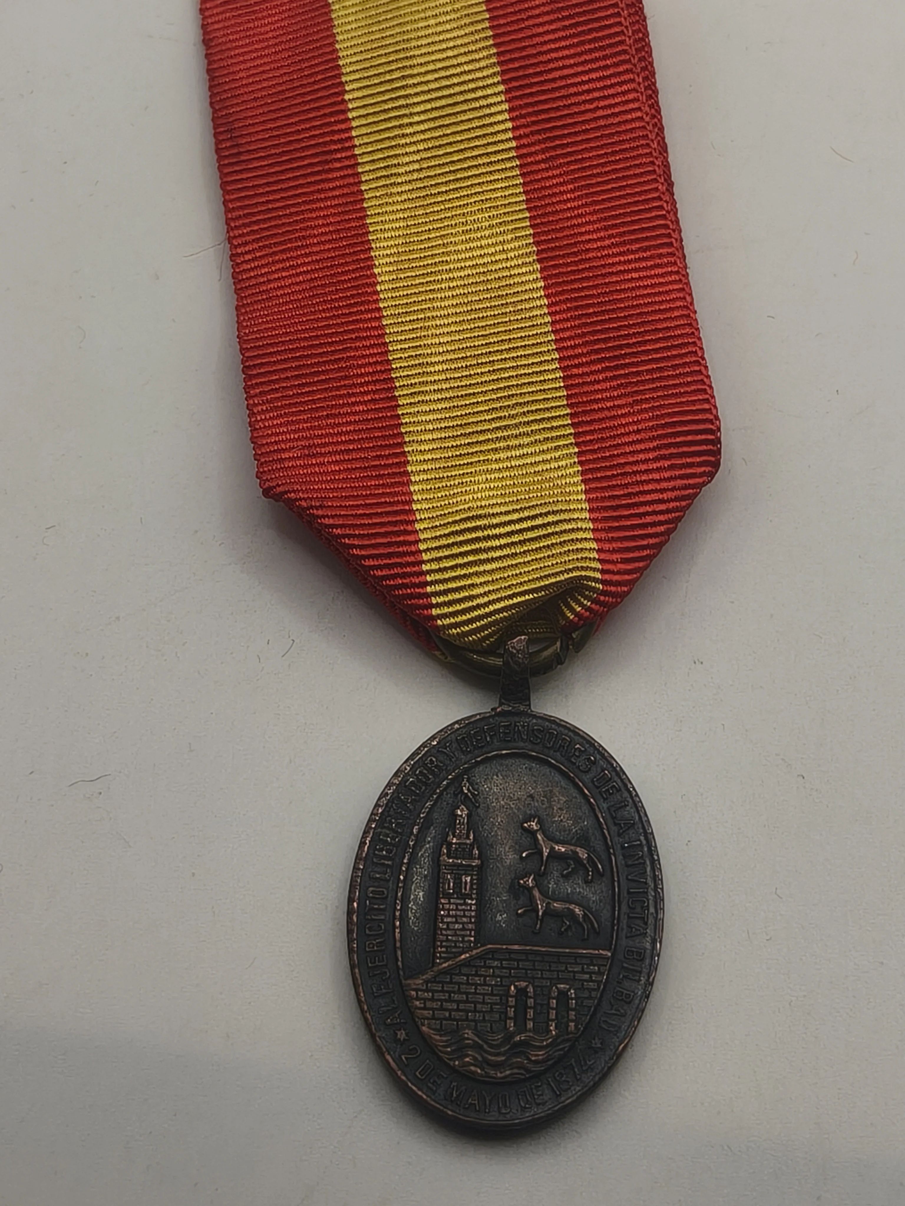 Medal for the Defense of Bilbao, III Carlist War 1874.