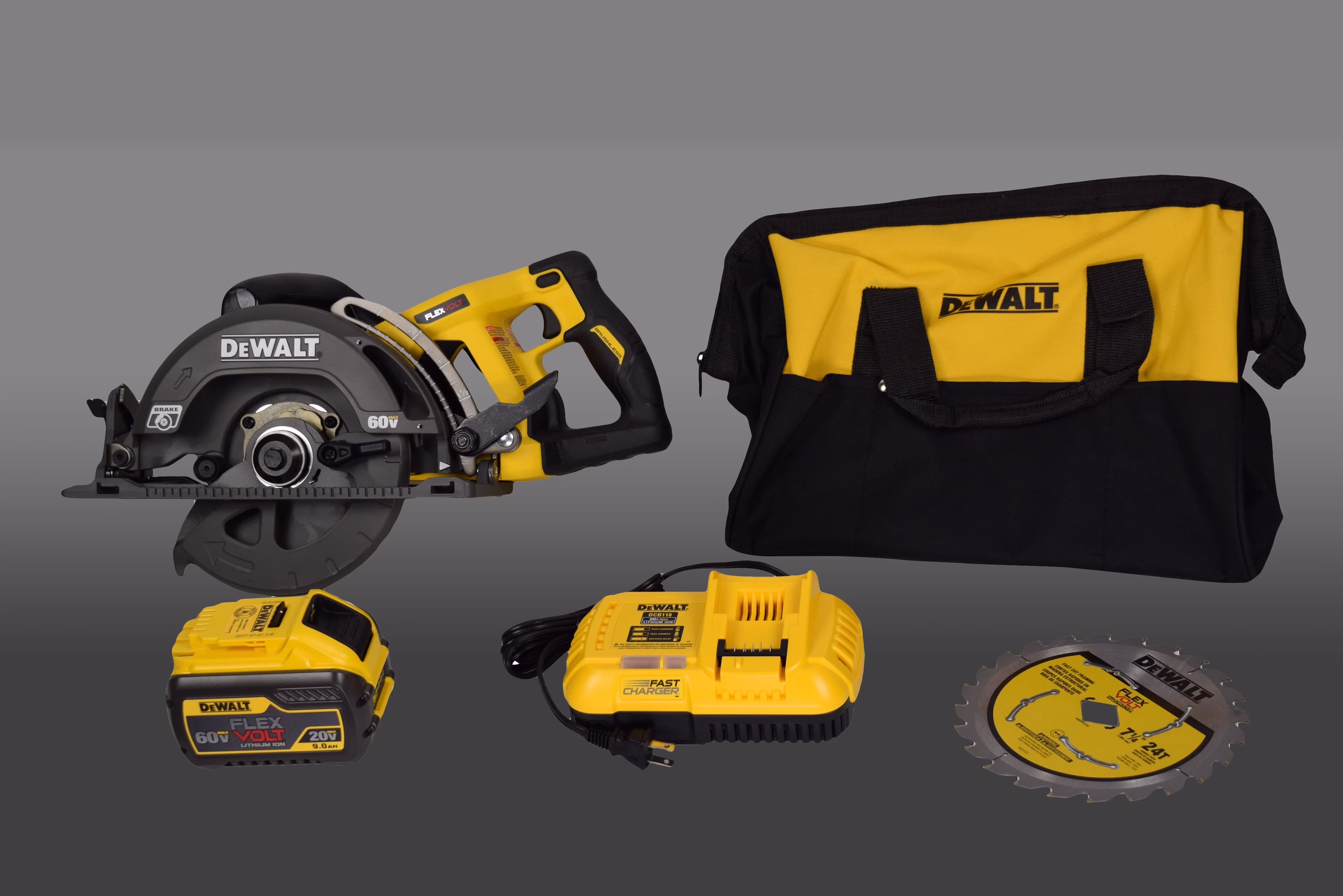 Dewalt DCS577x1 Flexvolt 60v Max Li-Ion 7-1/4 In Cordless Wormdrive Circular Saw