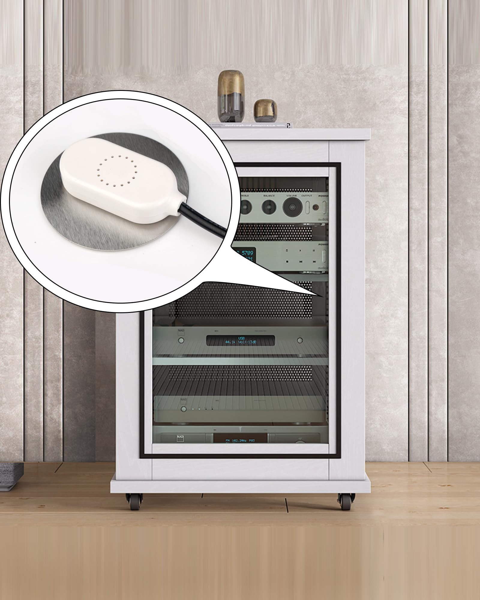 Mini USB-Ventilator Digitalanzeige temperaturgesteuertes leises Lüftersystem 5V-Lüfter