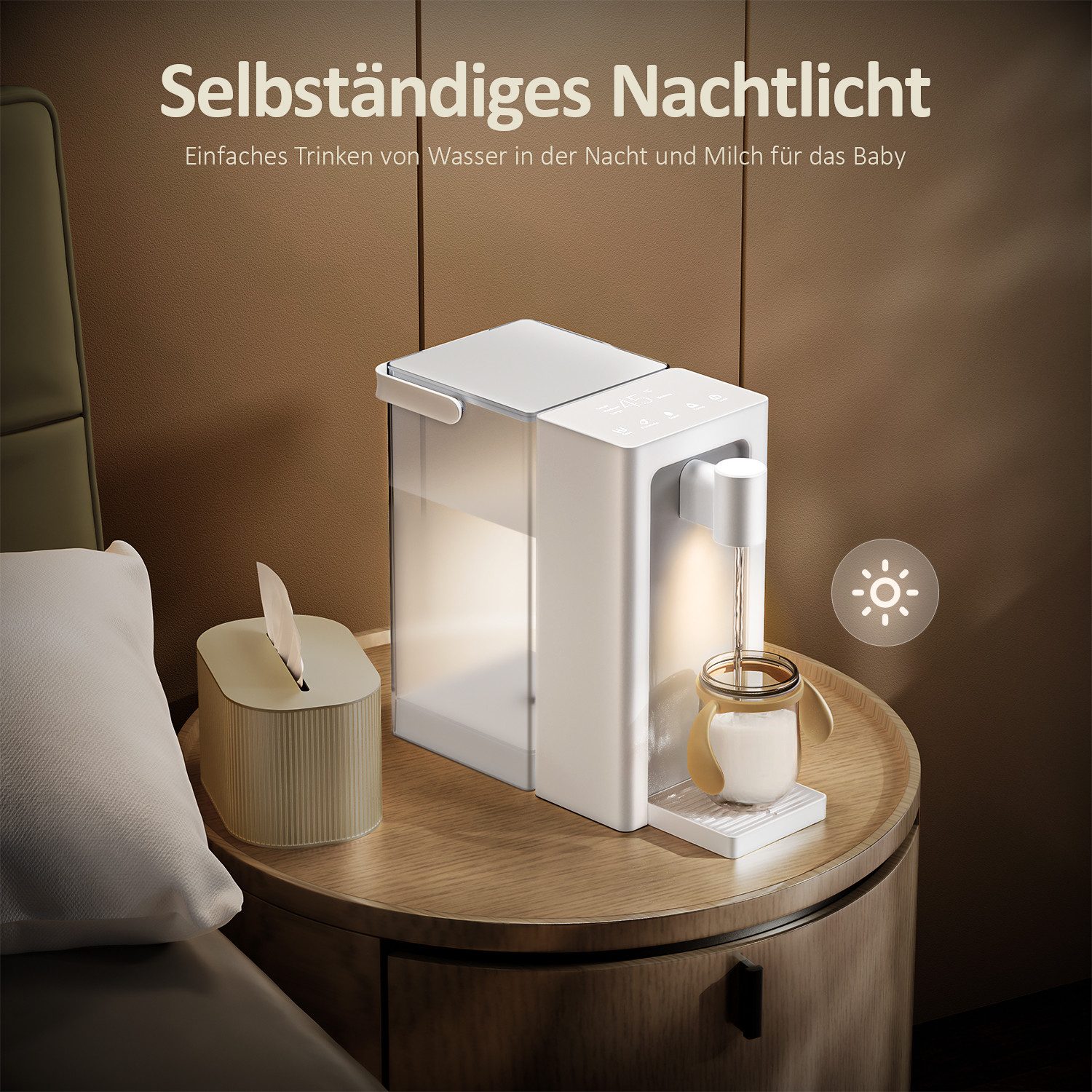 Heißwasserspender Wasserkocher, 3 L Temperaturstufen (25-100°C)