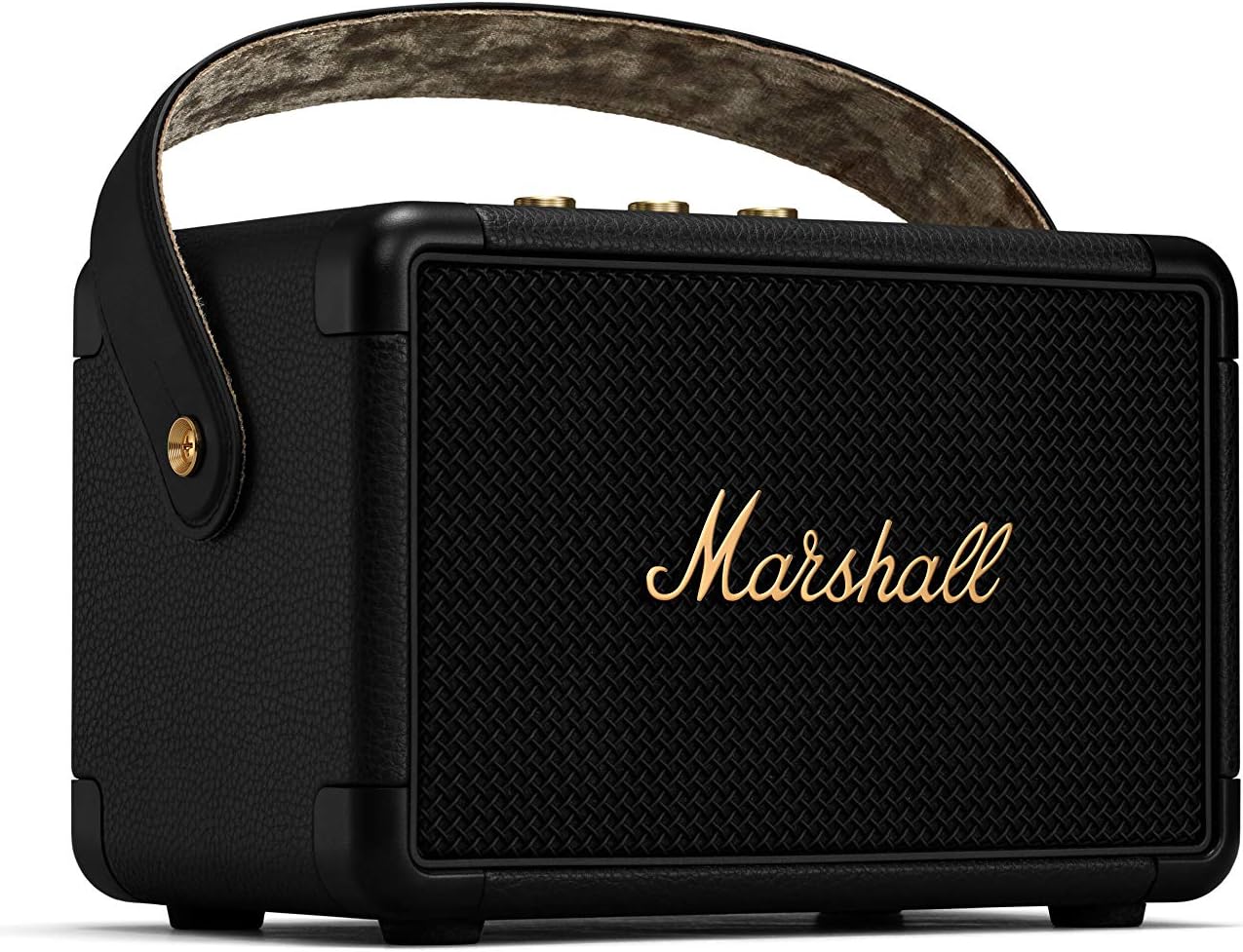 Marshall Kilburn II Bluetooth Draagbare Waterbestendige Luidspreker, Draadloos - Zwart en Messing