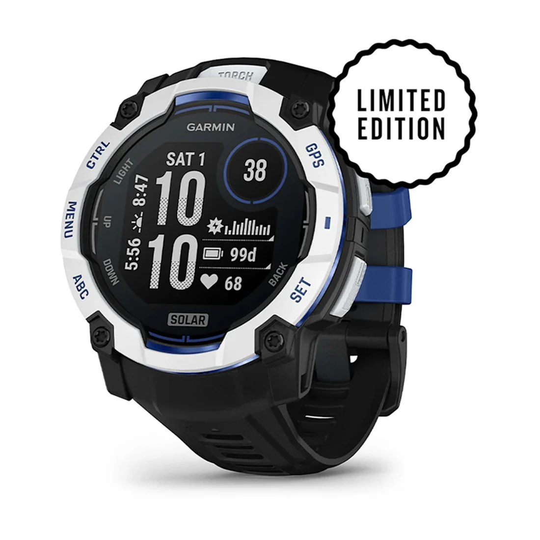 Orologio Garmin Instinct 3 solar 50mm limited 010-02935-03 Whitestone