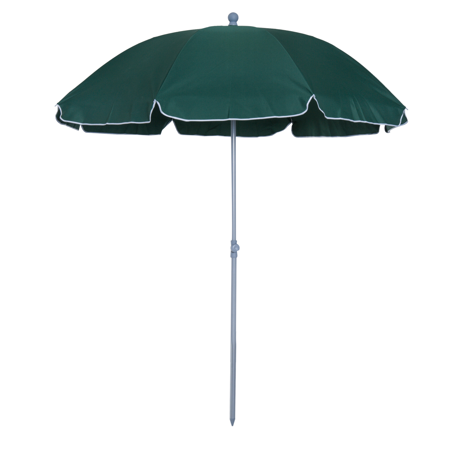 Outsunny Neigbarer achteckiger Gartensonnenschirm Ø 2 m Metall-Polyester Grün