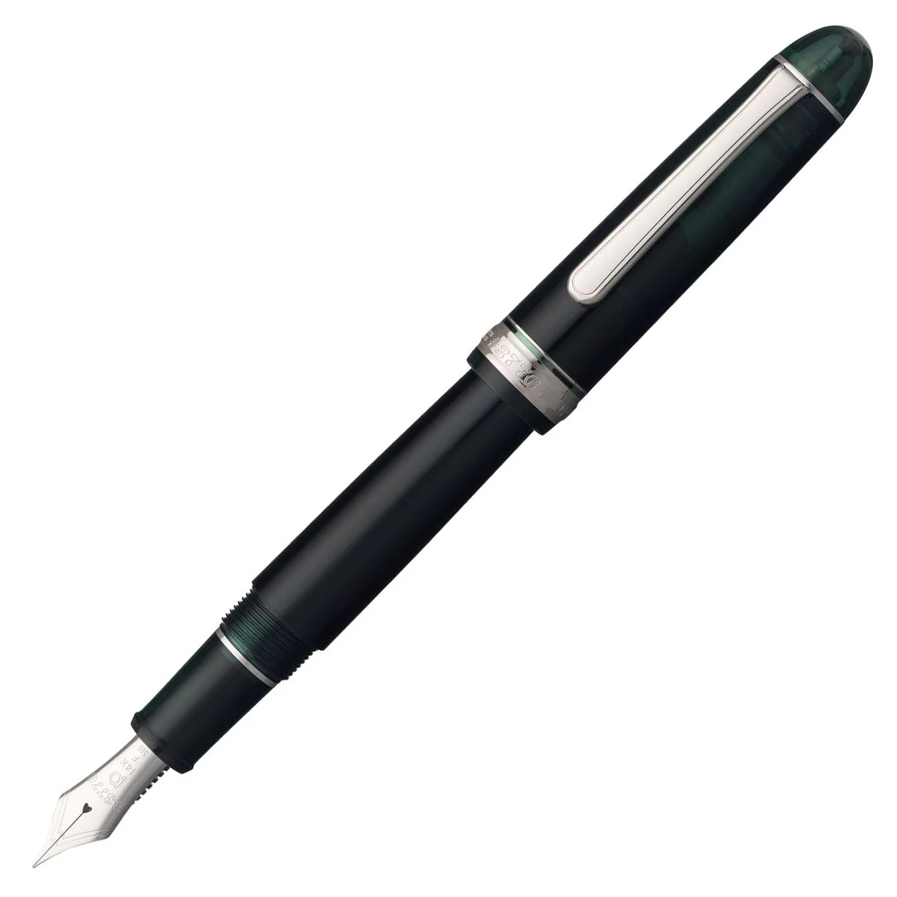 Platinum 3776 Century Fountain Pen - Laurel Green with Rhodium Trim