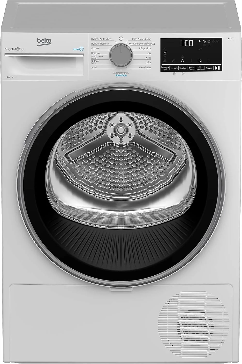 Beko B3T22491 Wärmepumpentrockner/8kg/Dampffunktion/ProSmart Inverter Motor/Multifunktionsdisplay/15 Programme