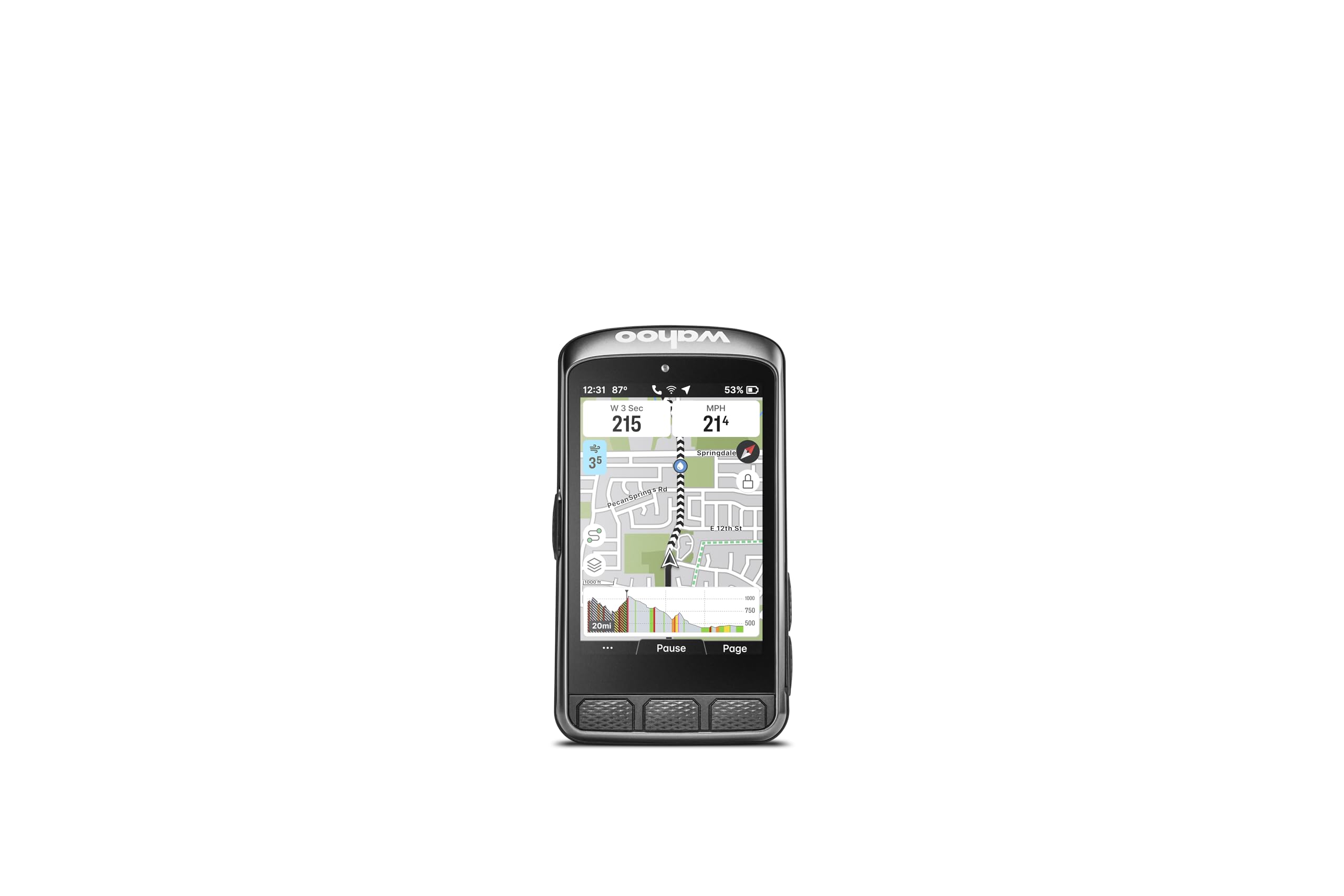 GPS Fahrradcomputer ELEMNT ACE mit Touchscreen Luftwiderstandsmessung GPS-Navigation und Leistungsdaten 208 g