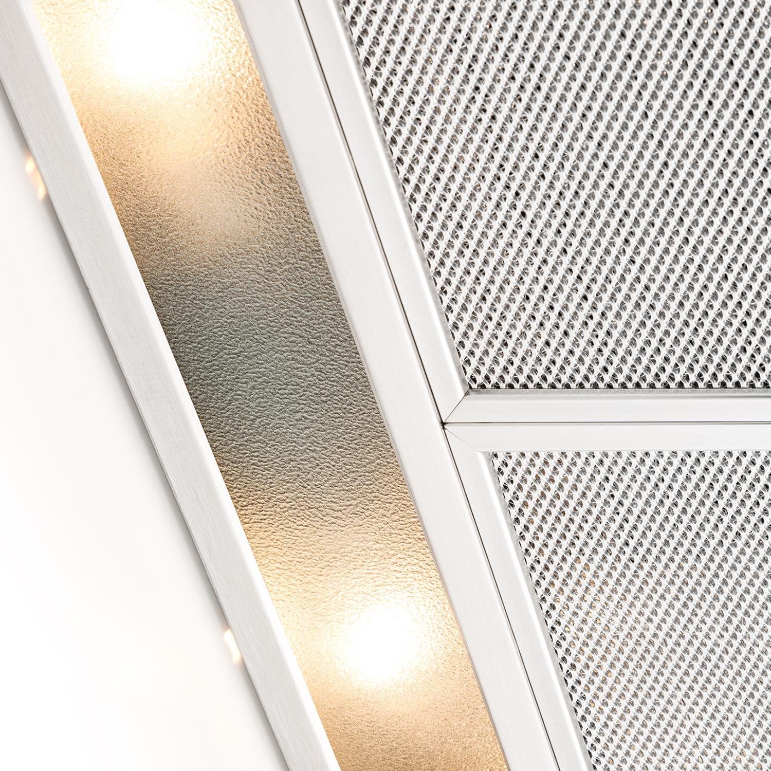 Klarstein TR6WS - Cappa Aspirante in acciaio inox, 6cm, potenza di aspirazione pari a 31m³/h, 3 livelli di potenza, modalità ricircolo disponibile, argento