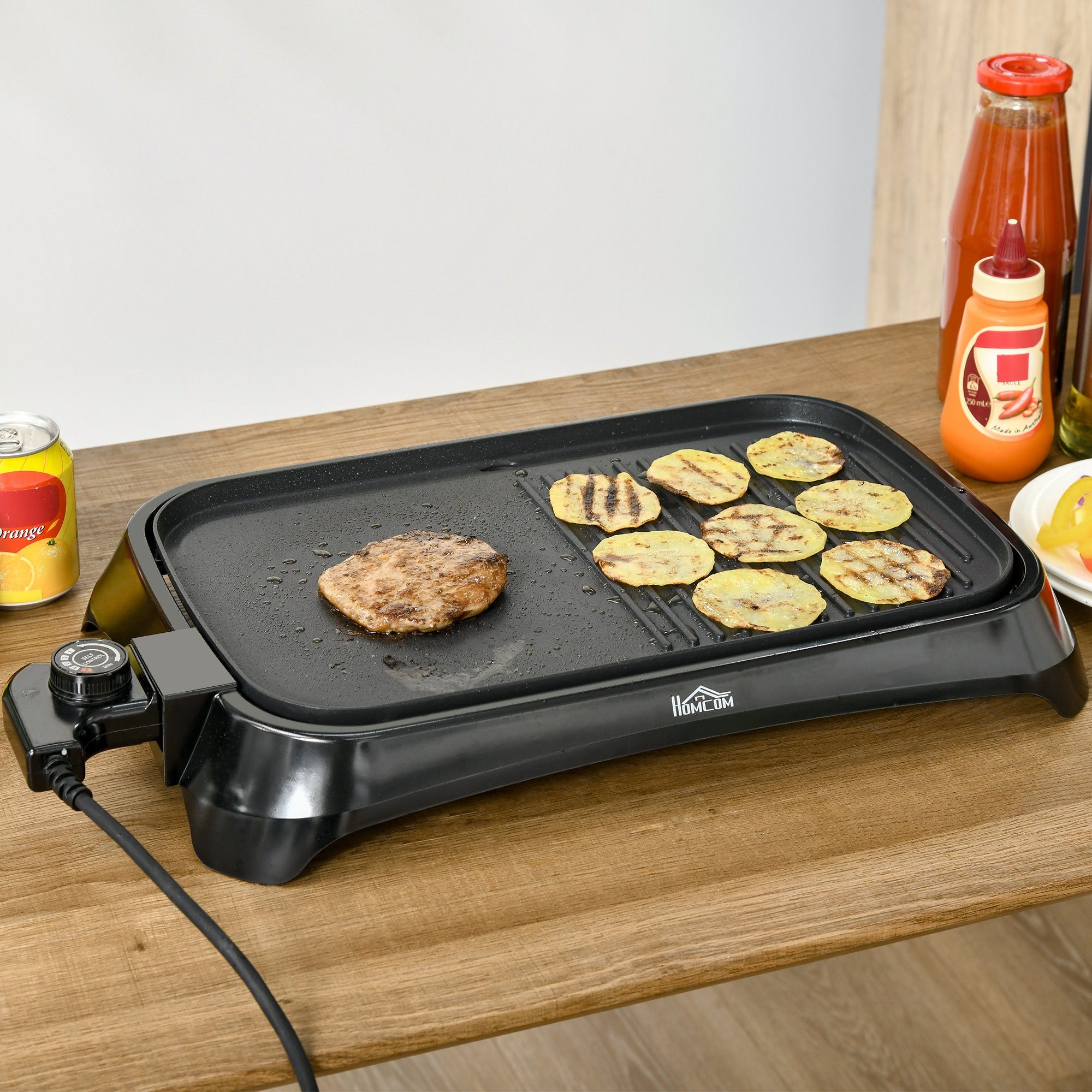 Raclette Tischgrill elektrisch mit Regelbarer Thermostat