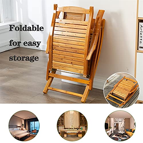 Sedia a Dondolo Pieghevole, sedie a Dondolo Pieghevoli in Legno, sedie Prendisole, sedie a Dondolo da Giardino per Adulti Anziani, poltrone reclinabili a Dondolo in bambù per Esterni con Bra : Amazon.it: Giardino e giardinaggio
