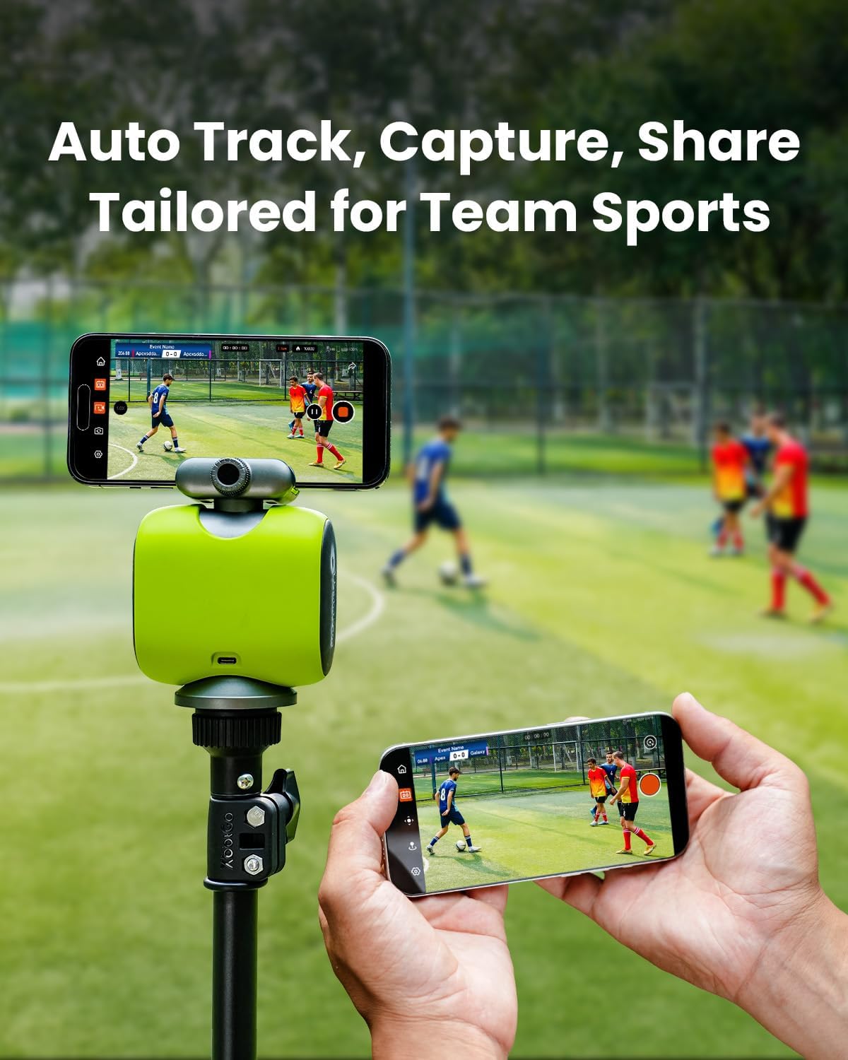 Chameleon AI 4K Sports Camera, Soccer & Basketball Tracking, No Subscription