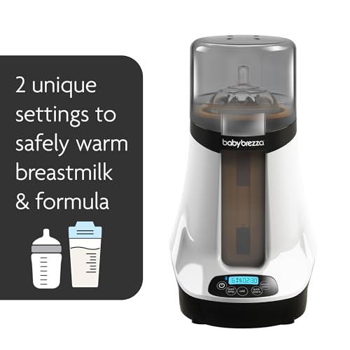 Baby Brezza Safe & Smart   Scaldabiberon elettrico per latte materno   sbrinatore alimentare, universale, adatto a tutti i biberon: vetro e plastica, controllo wireless Bluetooth, bianco, 1 pezzo : Amazon.it: Prima infanzia