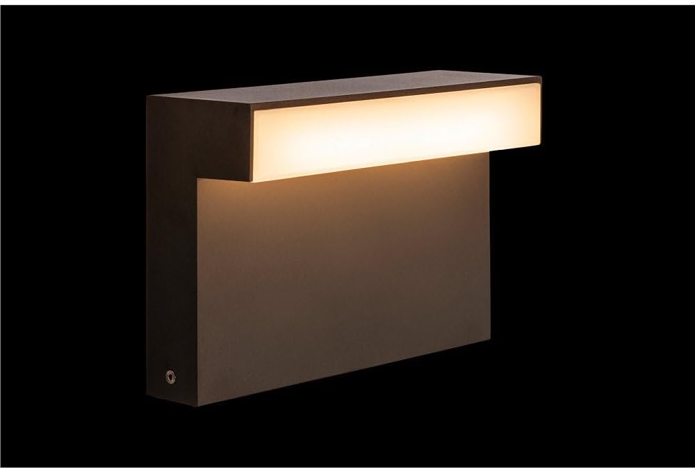 SLV Stehleuchte L-LINE OUT 30 FL/LED Außen-Beleuchtung für Wege, Wände, Eingänge, Outdoor Garten-Lampe / IP65 11.5W 810lm anthrazit, 1003536
