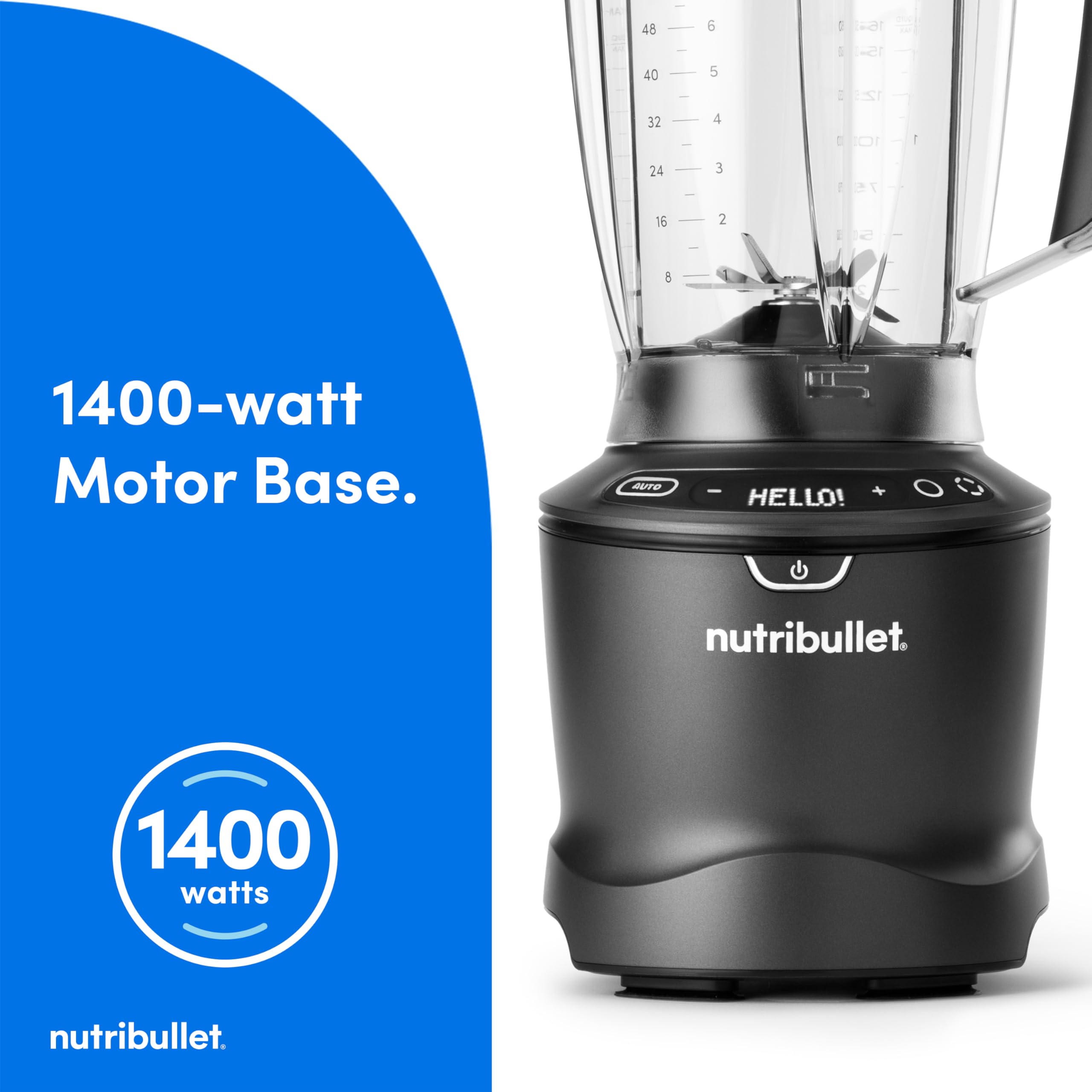 nutribullet SmartSense Blender Combo, 1400 Watt Gunmetal