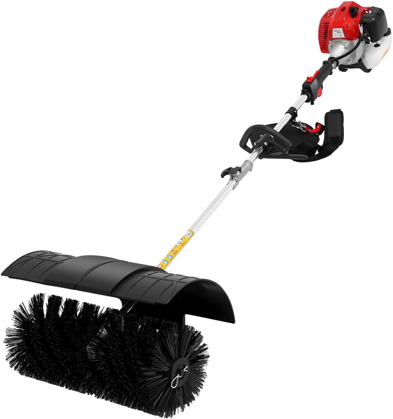 52CC 2,3 PS Besen Schneefr, Schneeschieber, Schneeräumer, Handkehrmaschine, Kehrbesen draußen, Straße Fegen Tool
