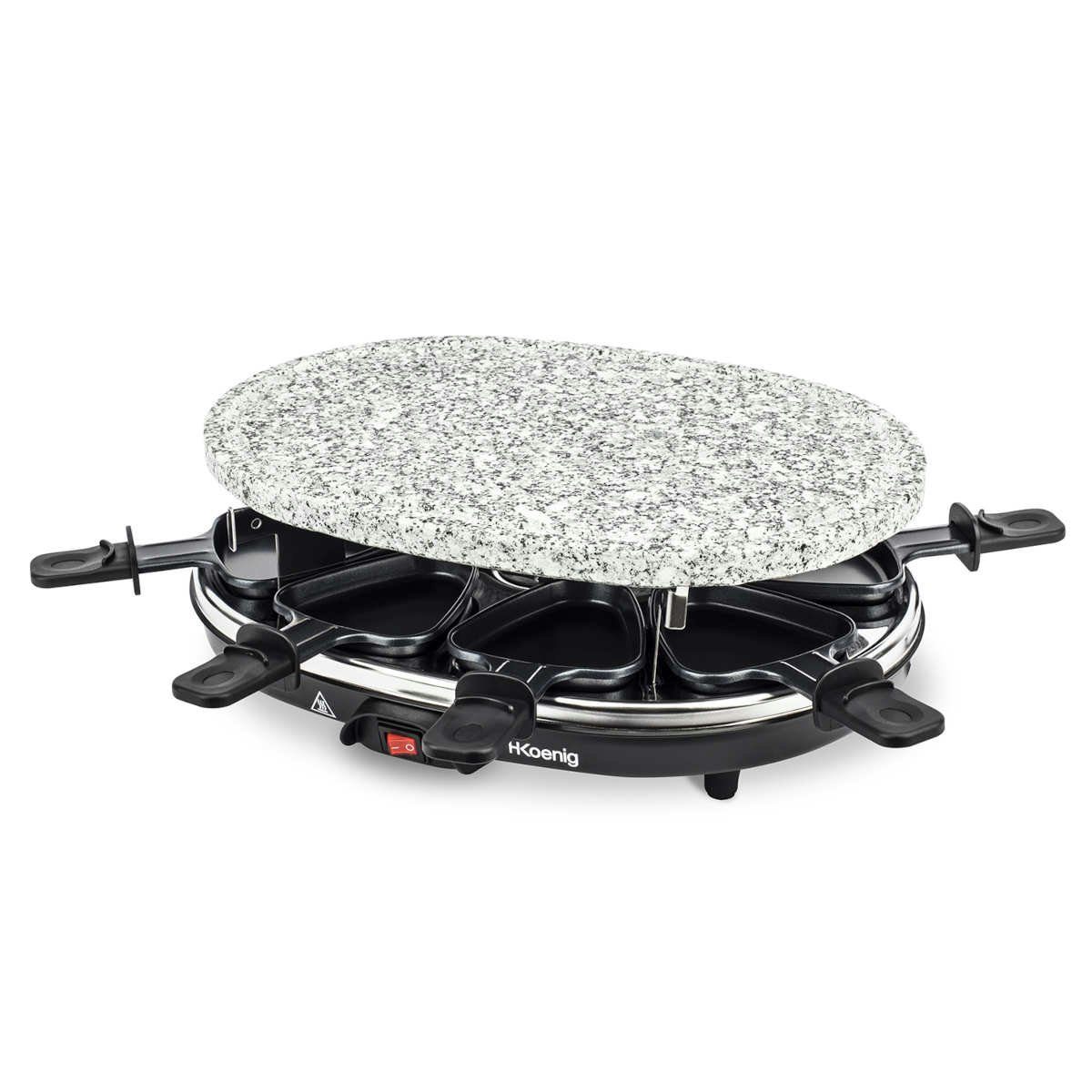 Raclette RP85 Raclette-Grill für 8 Personen Heißer Stein