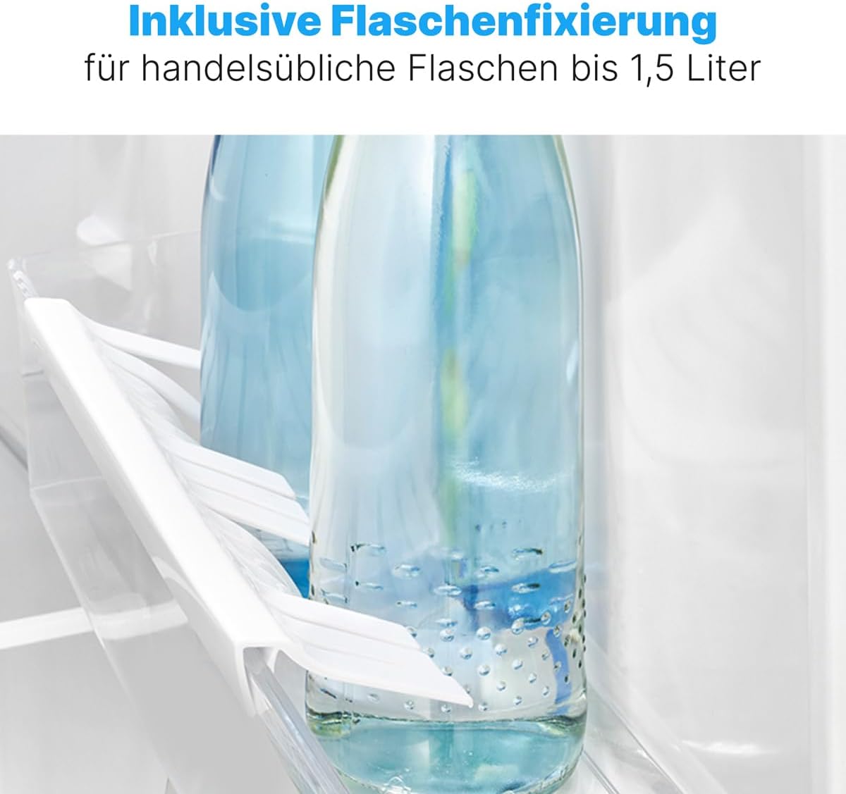 Bomann Kühlschrank mit Gefrierfach Kühlschrank klein mit 120L Nutzinhalt Kühlen 107L  und  Gefrieren 13L Fridge mit 3 Türablagen  und  2 Glasablagen wechselbarer Türanschlag KS 2184.1 inox