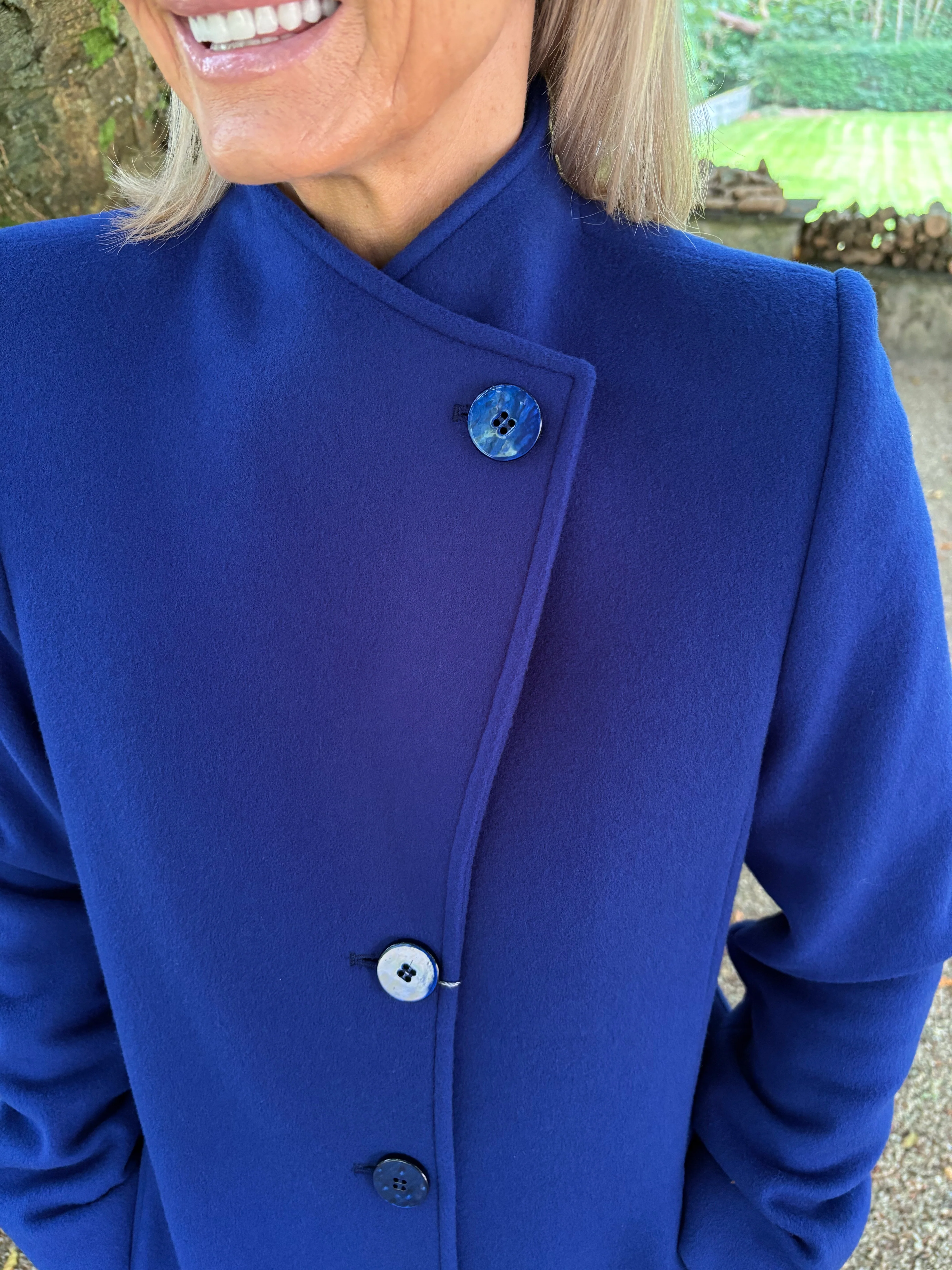 Christina Felix Wool Coat - Royal Blue