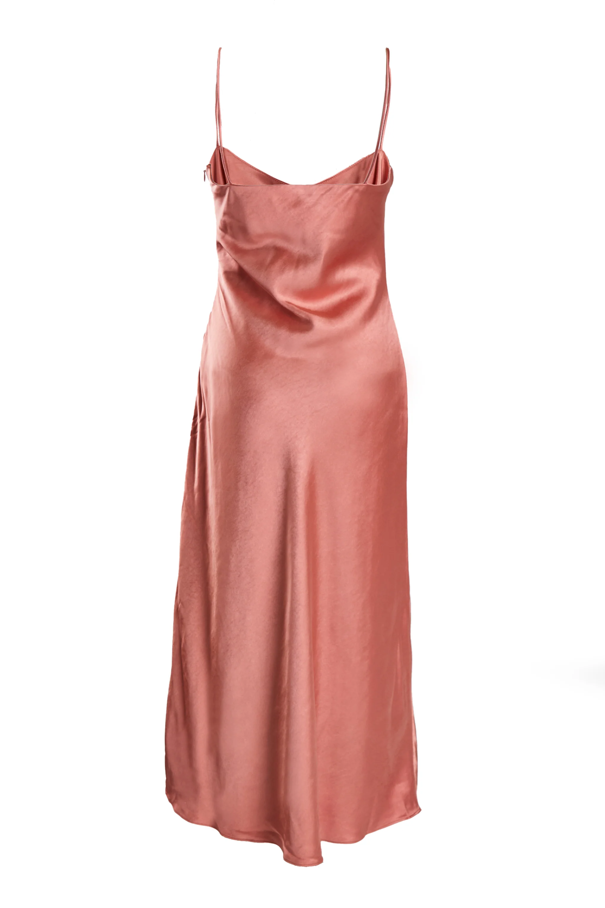 Delphine Dusty Peach Midi Slip Dress