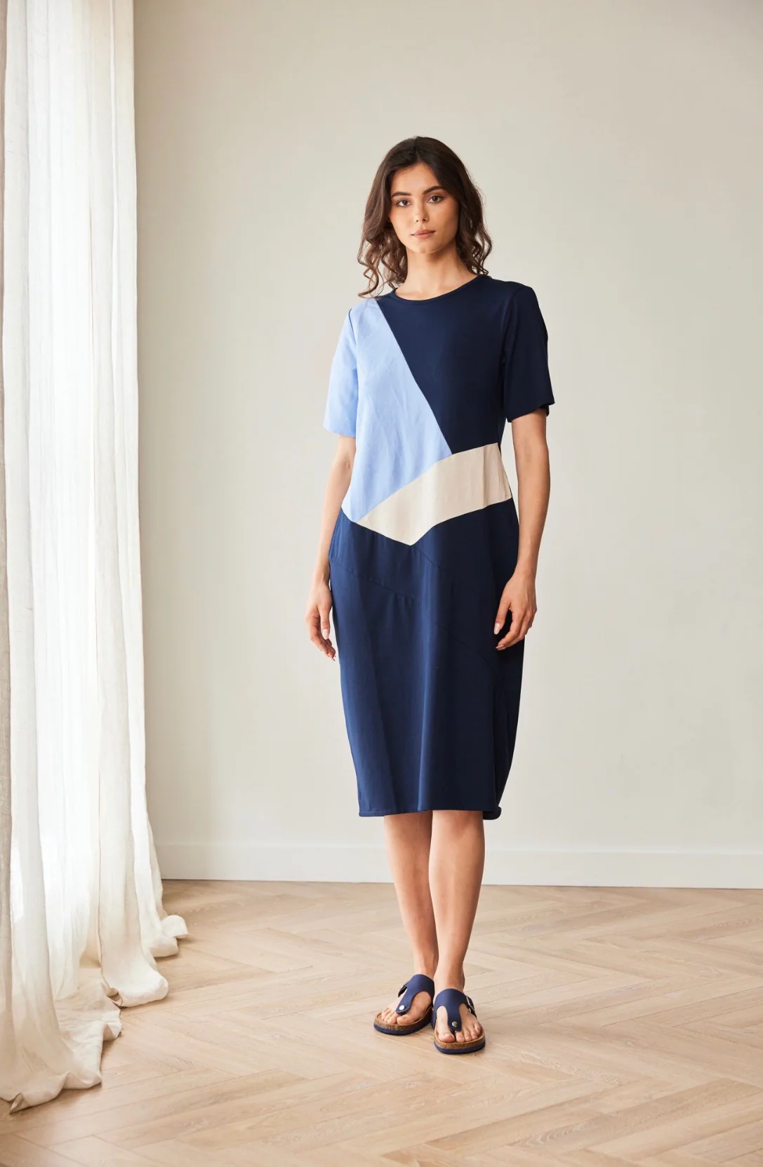 3 Tone Linen Dress