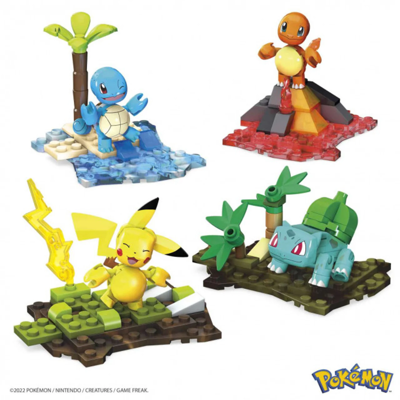 MEGA BLOKS - Pokemon: Kanto Region Team, 130 Piece Building Toy Set