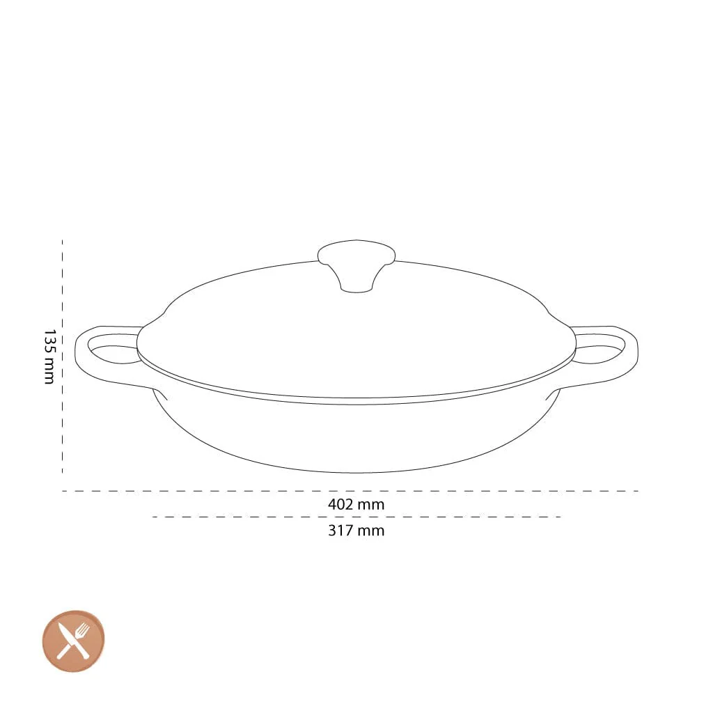 Le Creuset - Campagnard Azure 30 cm 3,5 l
