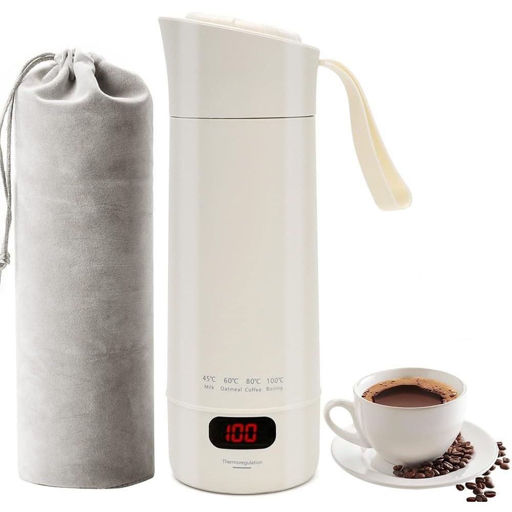 Wasserkocher Reise Wasserkocher Klein, 400ML Mini Tragbarer Elektrische Wassertasse