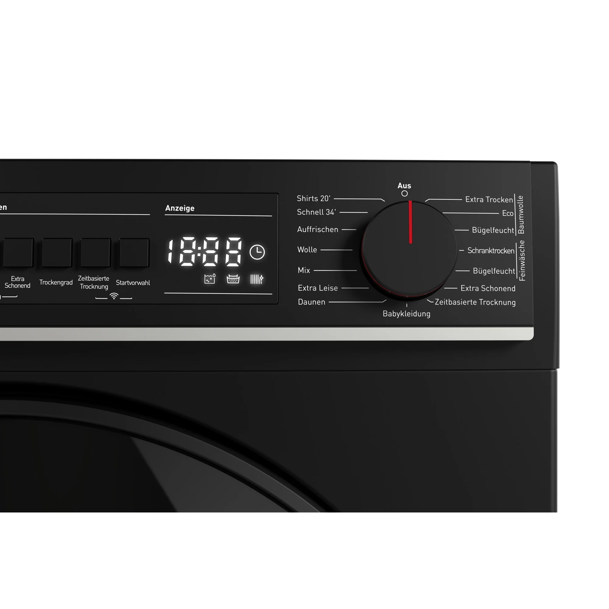 Sharp Wäschetrockner 10kg, KD-WNHB0S9GMC, schwarz, WiFi