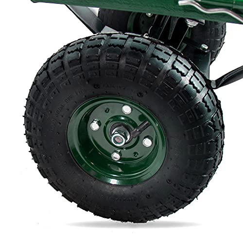 Backyard Expressions   Carrello da giardino pieghevole in acciaio a rete con lati rimovibili e 4 ruote da 25,4 cm (verde) : Amazon.it: Giardino e giardinaggio