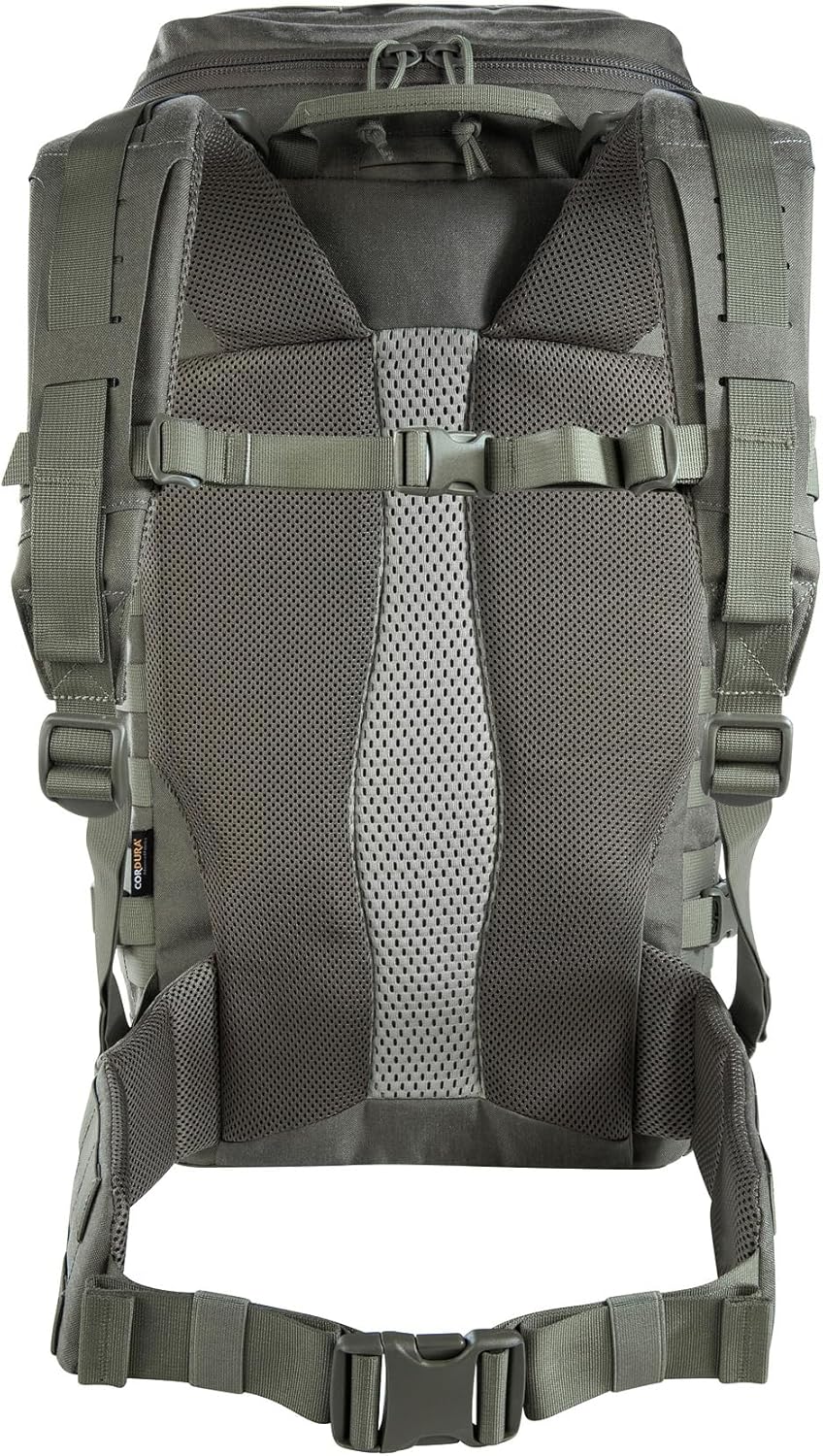 Tasmanian Tiger TT Base Pack Top Load 30 Modularer, erweiterbarer Einsatz-Rucksack 30L Volumen, Trekking-Rucksack mit Molle-System und abnehmbarem Hüftgurt