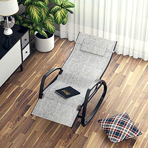 Patio Lounge Chairs Rocking Chair Lounge Chair Lounger Leisure Lazy Leisure Seat With Adjustable Footrest, 94 * 64 * 108cm Durable : Amazon.it: Giardino e giardinaggio