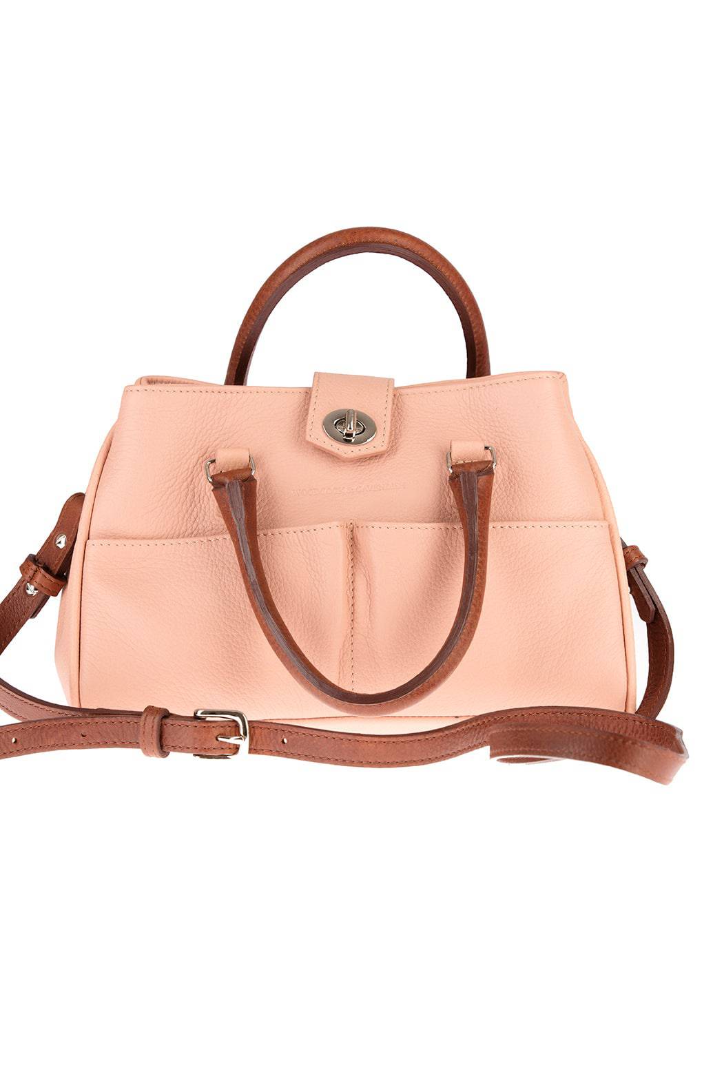 Leather Mini Tote Bag in Rose Leather