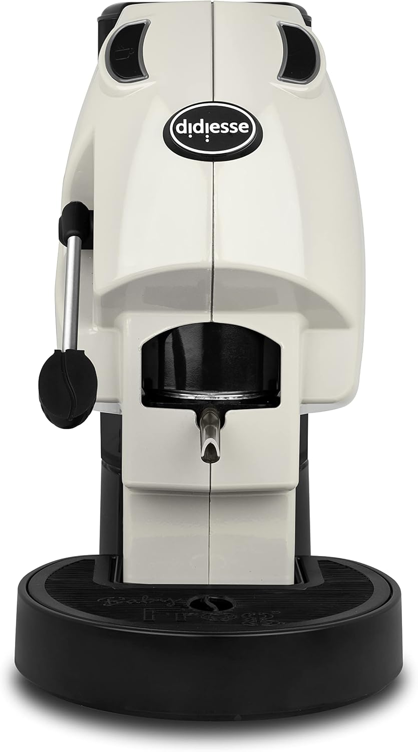 Didiesse – Macchina da Caffè con Cialde - Modello Baby Frog Macchinetta a Cialde – Compatta 450W - con Funzione Stand-by e Serbatoio da 1.5L (Avorio)