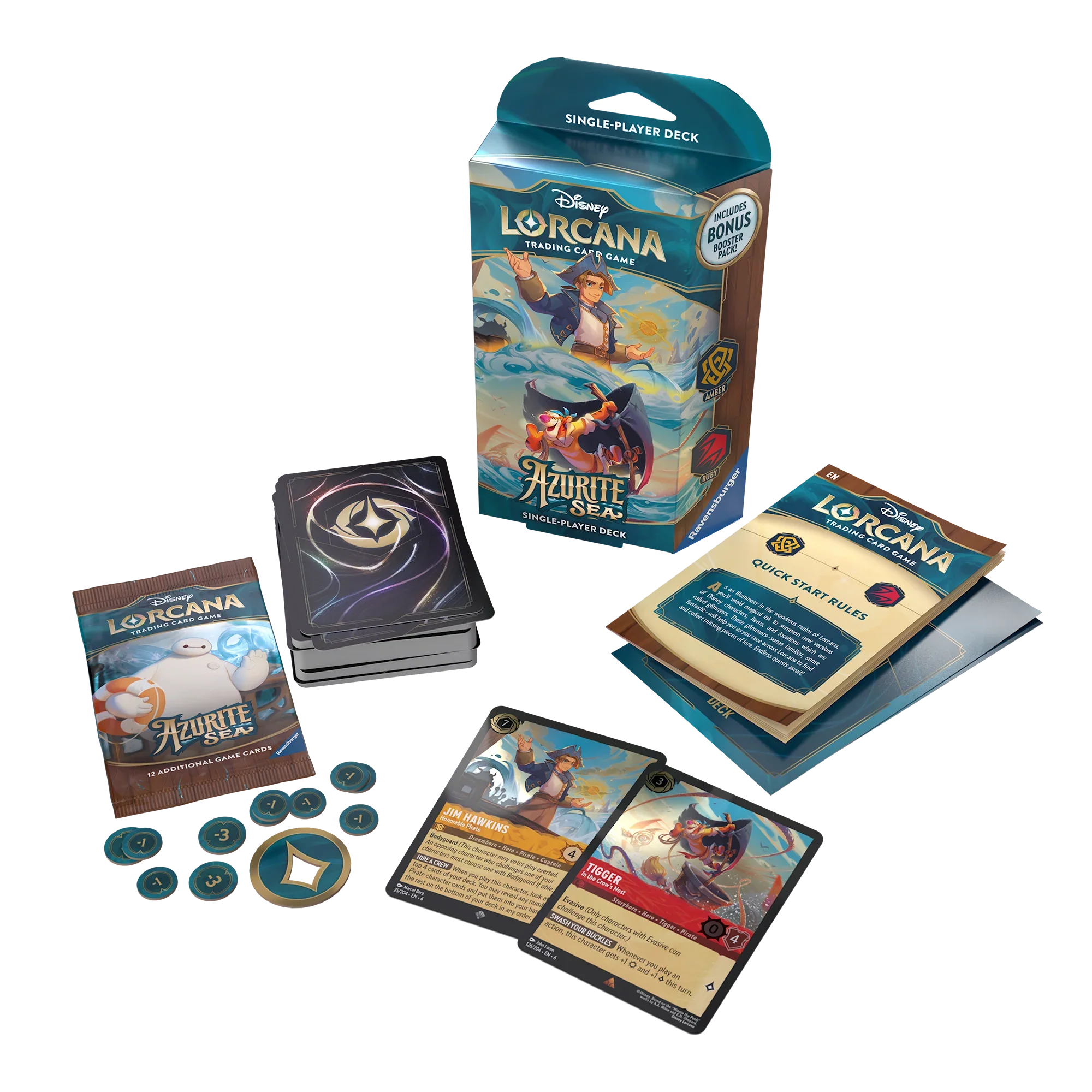 Lorcana DLC Set 6 Azurite Sea Starter Deck: Amber & Ruby