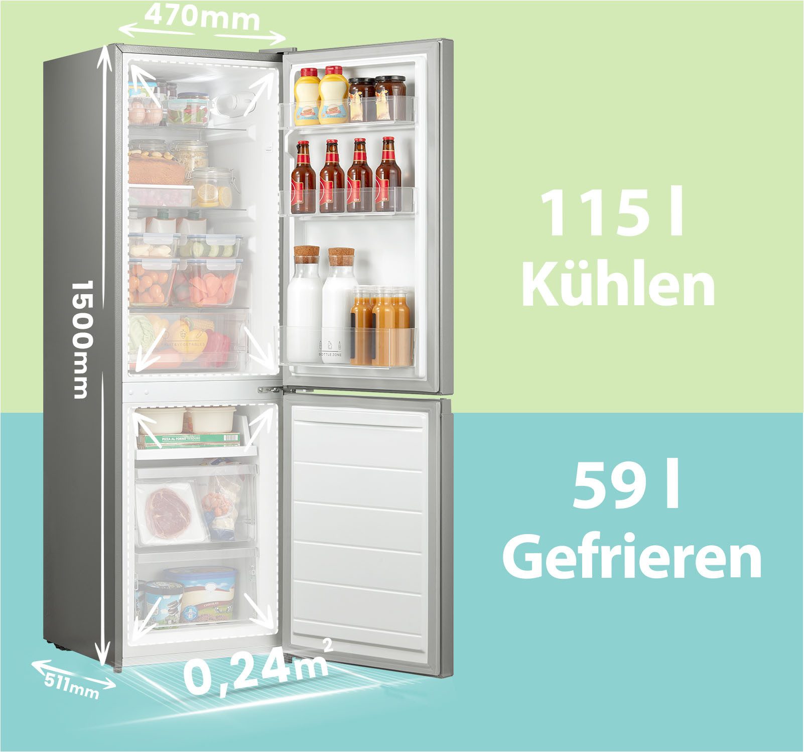 Kühl-/Gefrierkombination RCB169DS3