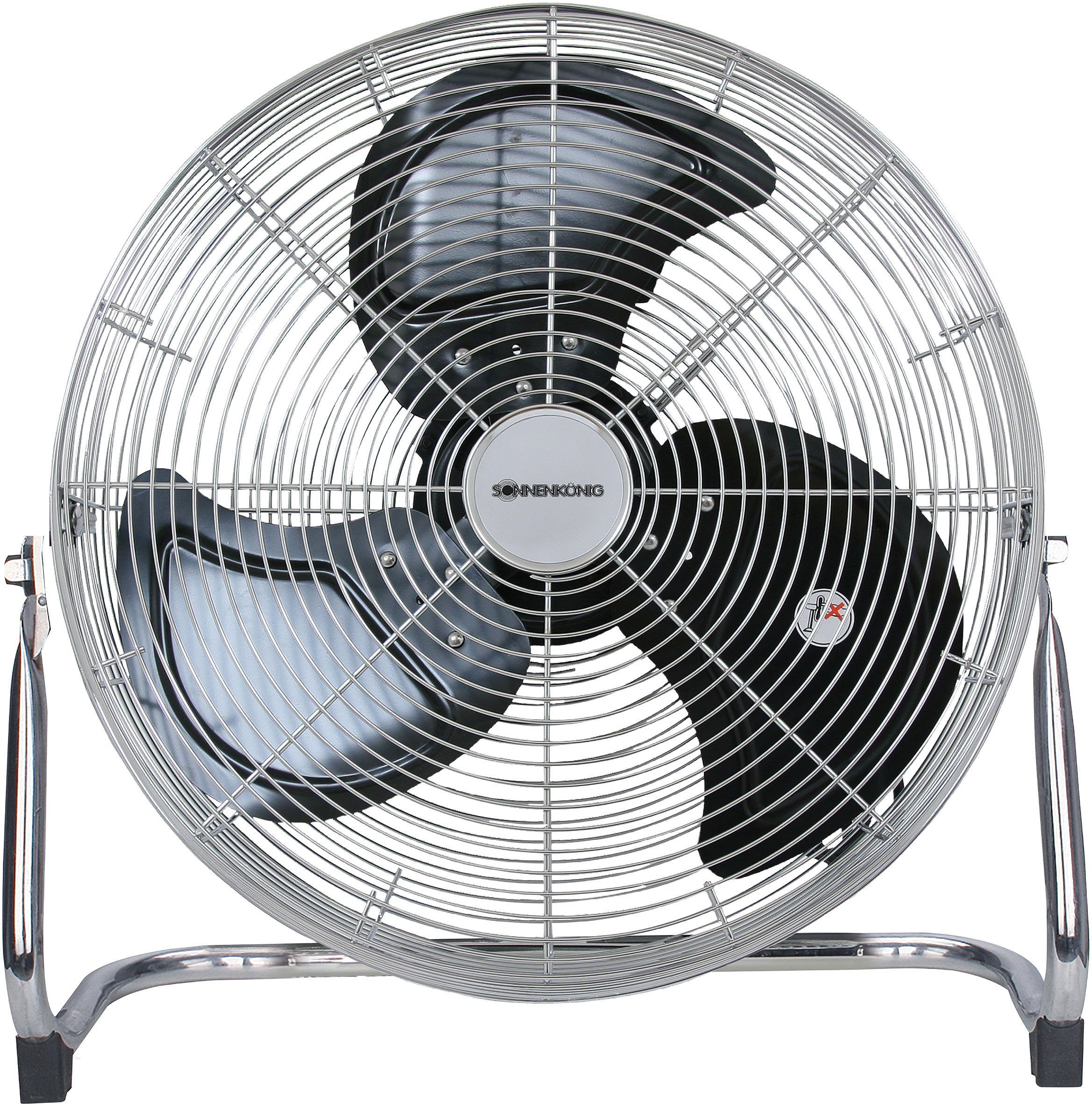Bodenventilator Windmaschine 18, 52cm Durchmesser, Metall Gehäuse, 3 Stufen