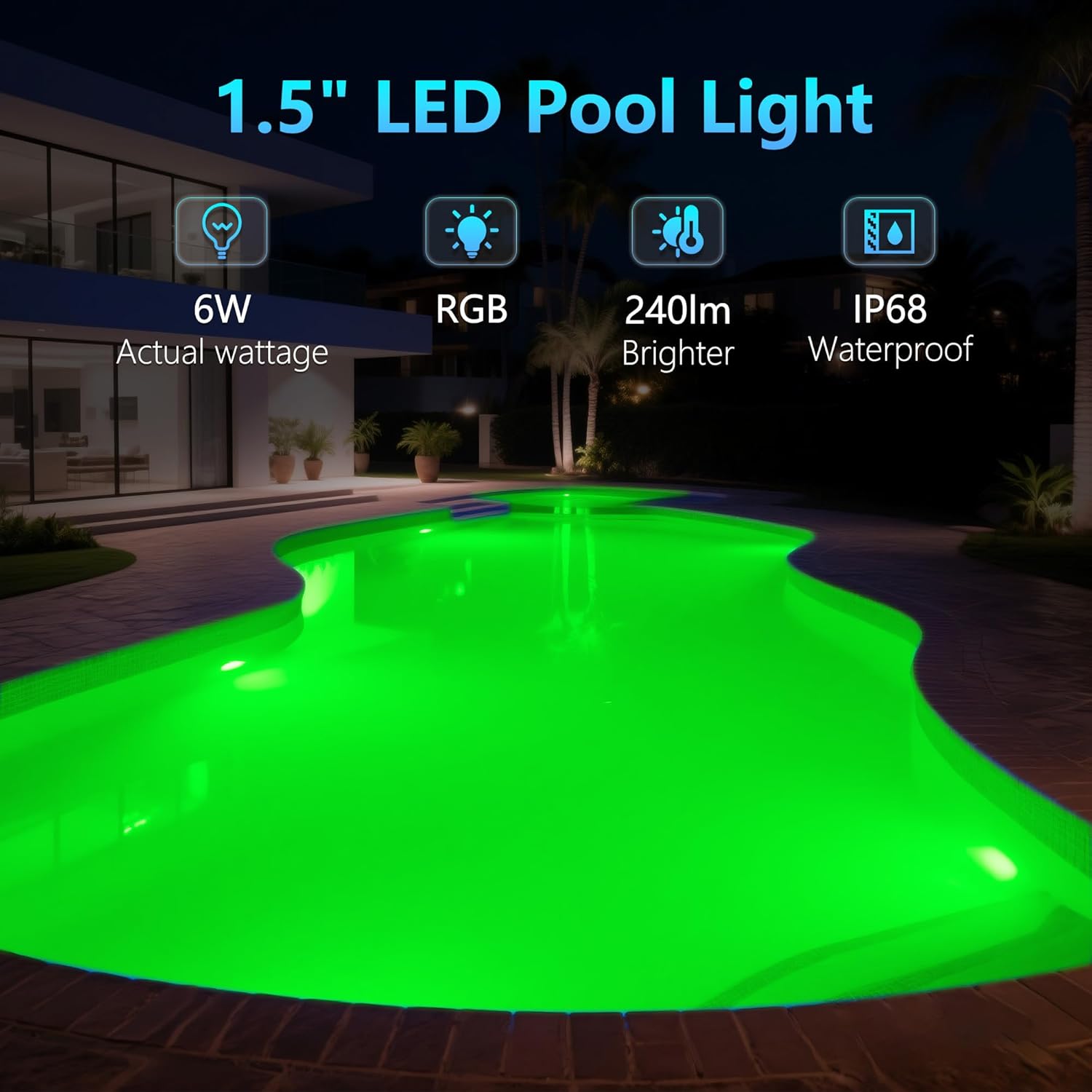 Mini LED Poolbeleuchtung mit 1,5