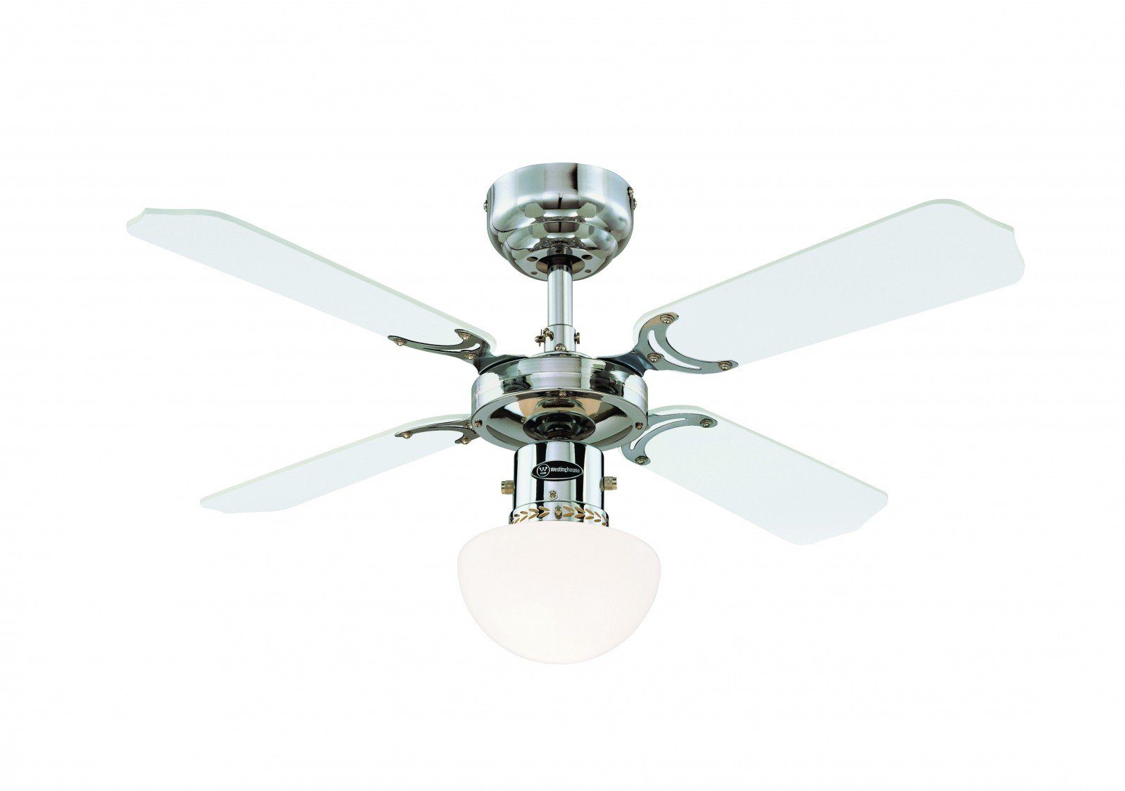 Deckenventilator Deckenventilator Portland Ambiance Chrom mit Licht