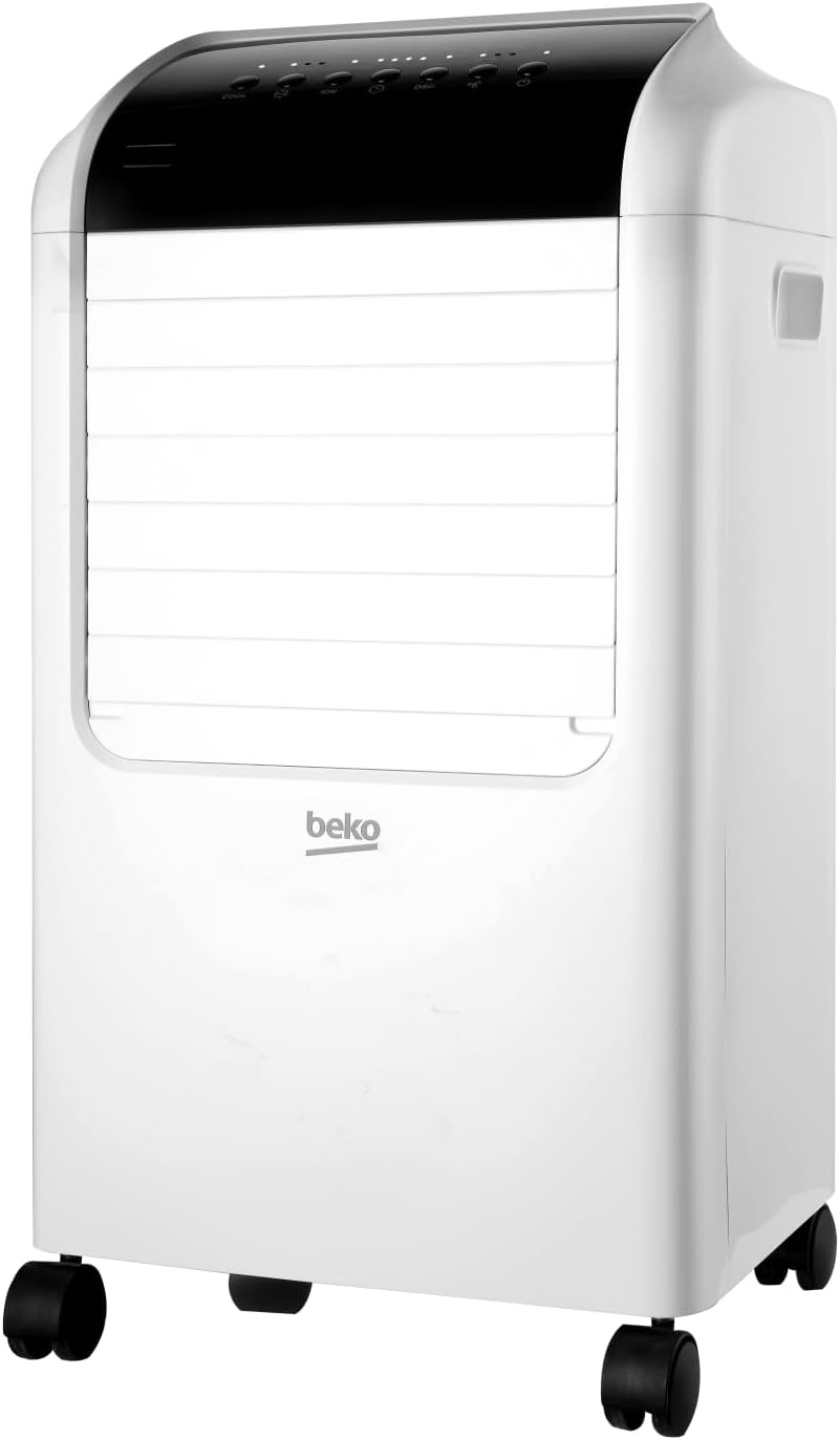 Beko - EFE6030W - Air Cooler, Ventilazione e Umidificazione, 8 Litri, 3 Velocità - Bianco, 40 x 32,8 x h97 cm